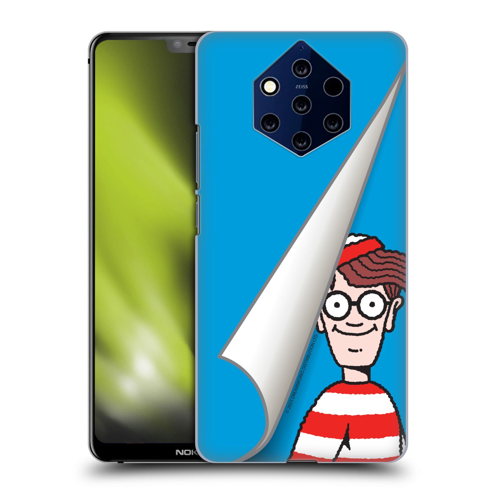 Obal na mobil NOKIA 9 PureView - HEAD CASE - Kde je Waldo - modré pozadí