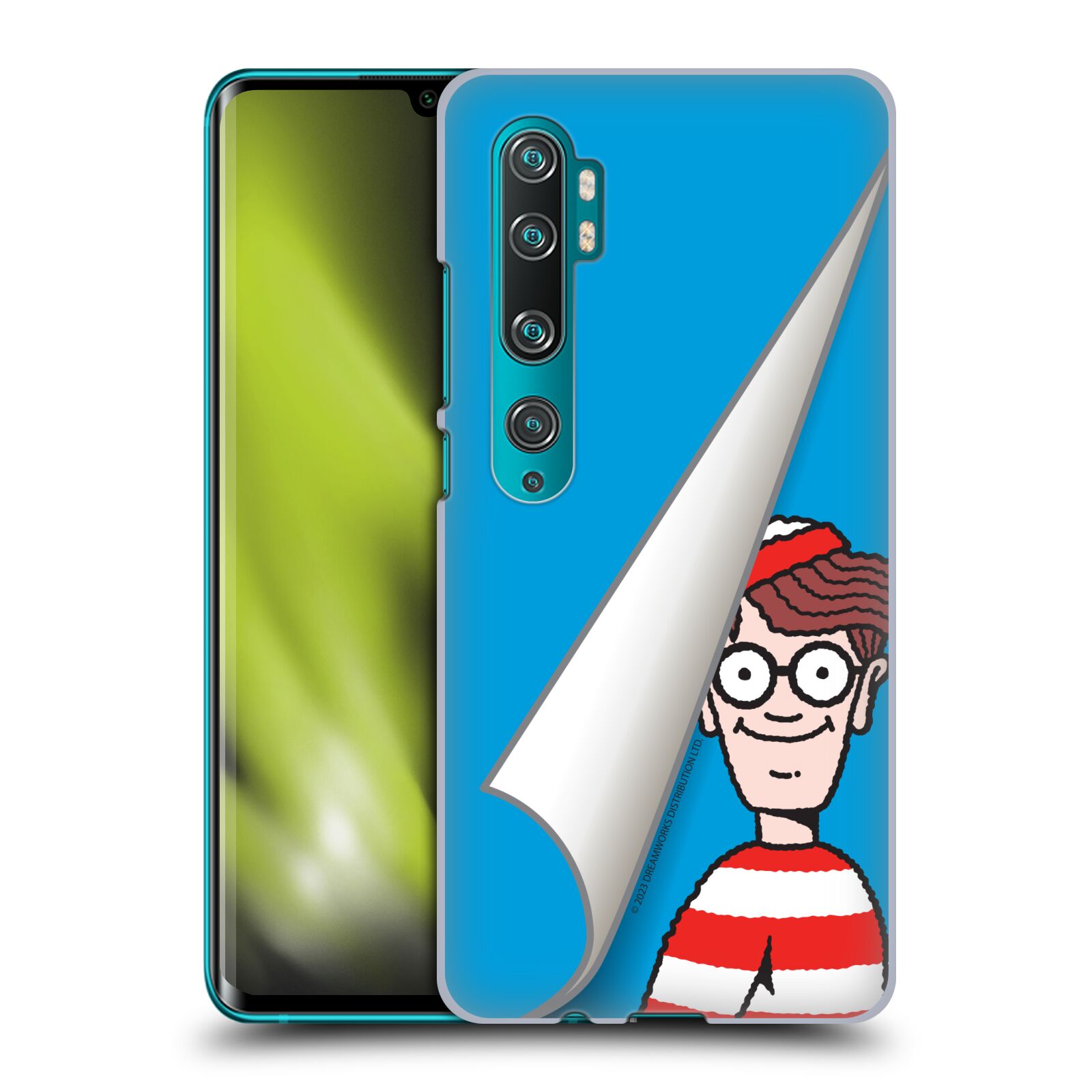Obal na mobil Xiaomi Mi Note 10 / Mi Note 10 Pro - HEAD CASE - Kde je Waldo - modré pozadí