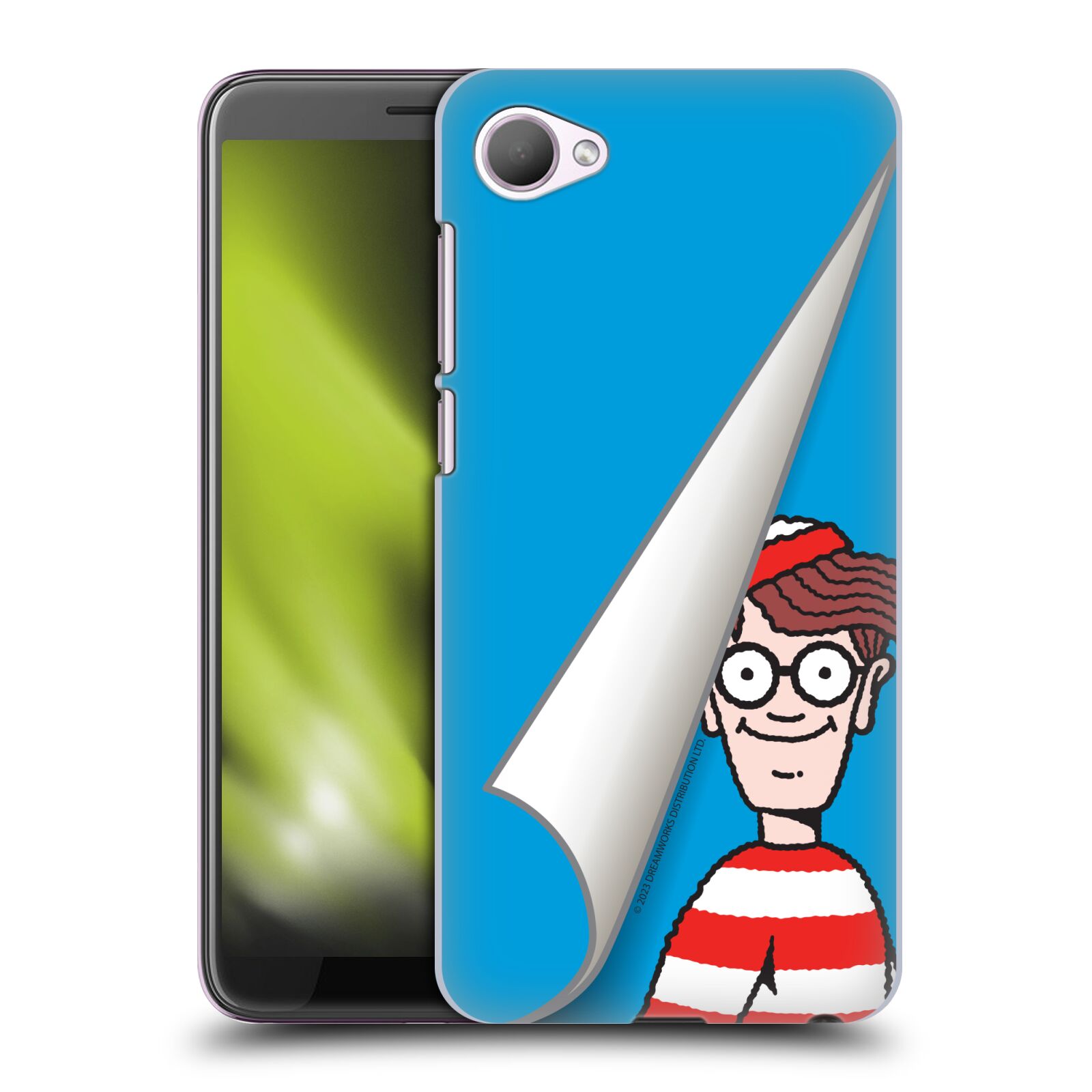 Obal na mobil HTC Desire 12 / Desire 12 DUAL SIM - HEAD CASE - Kde je Waldo - modré pozadí