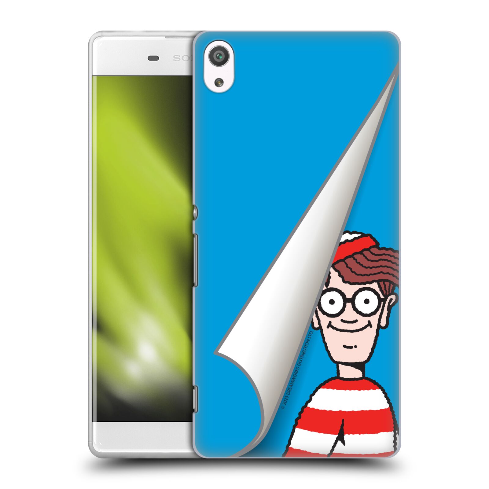 Obal na mobil Sony Xperia XA ULTRA - HEAD CASE - Kde je Waldo - modré pozadí
