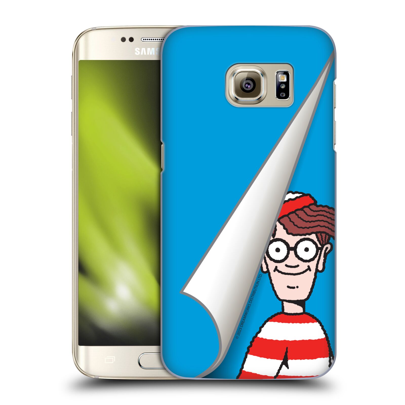 Obal na mobil Samsung Galaxy S7 EDGE - HEAD CASE - Kde je Waldo - modré pozadí