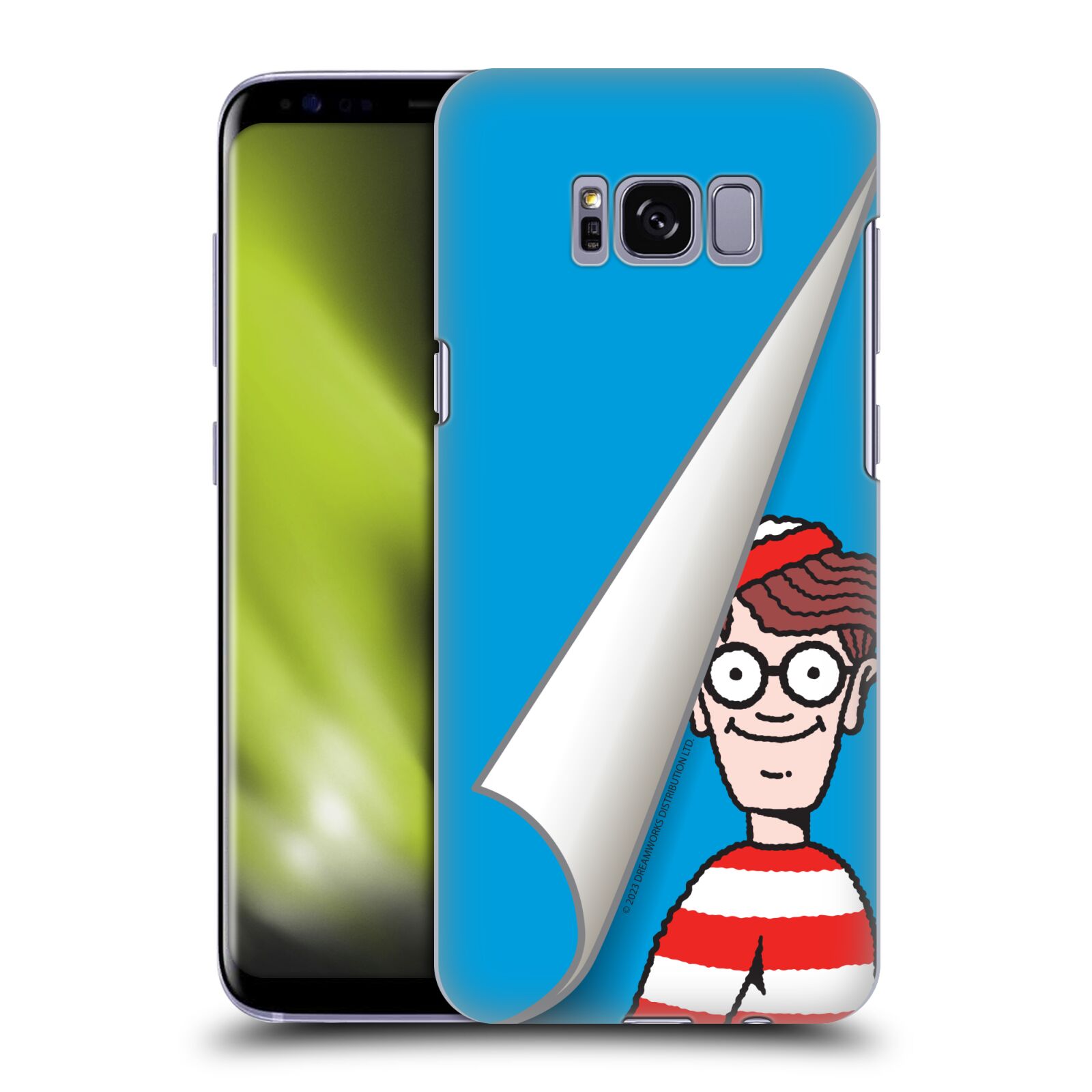 Obal na mobil Samsung Galaxy S8 - HEAD CASE - Kde je Waldo - modré pozadí