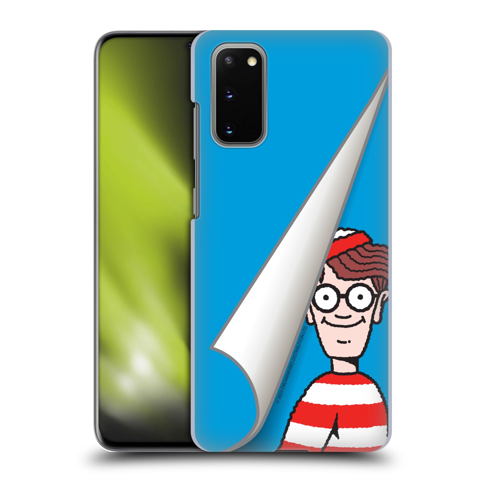 Obal na mobil Samsung Galaxy S20 - HEAD CASE - Kde je Waldo - modré pozadí