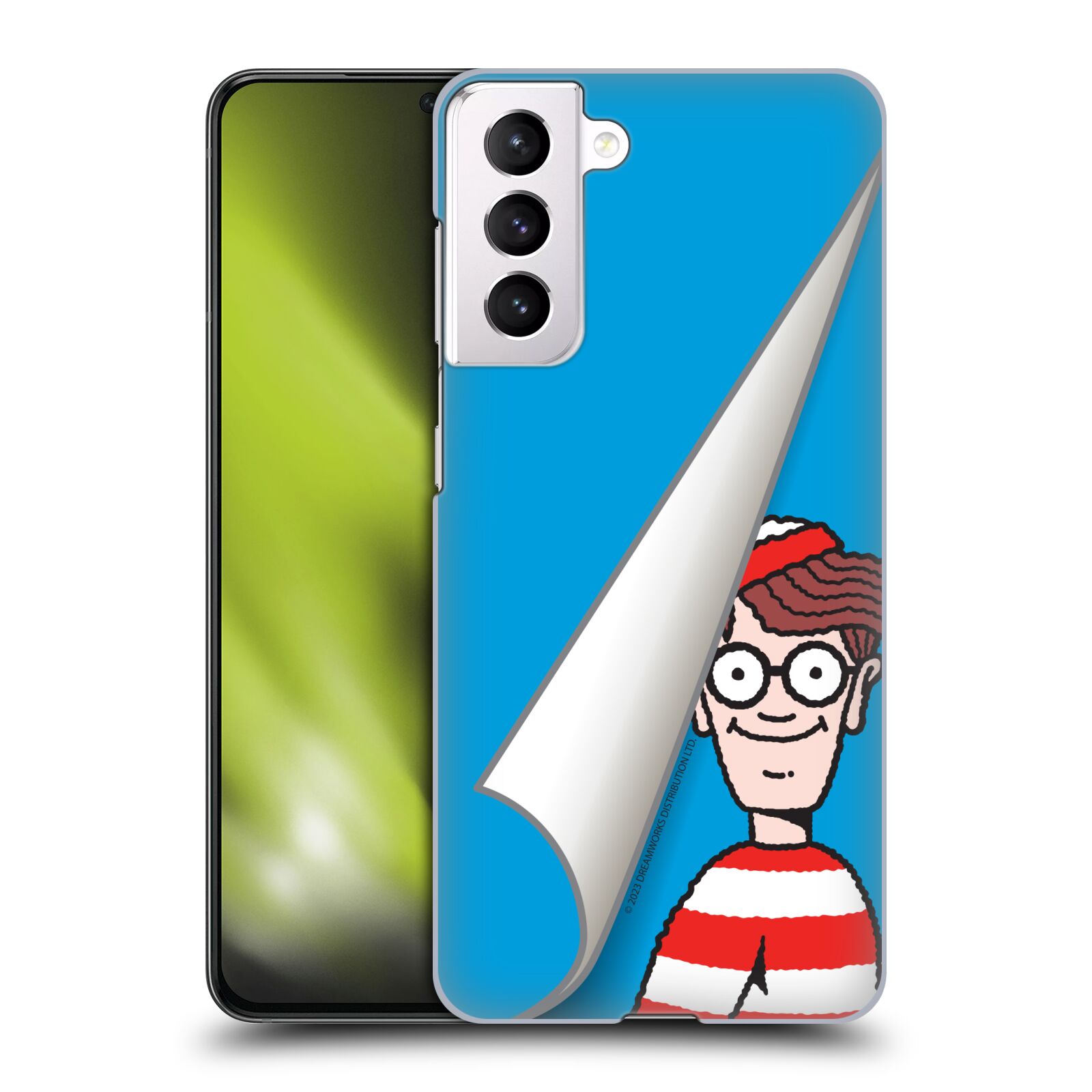 Obal na mobil Samsung Galaxy S21 5G - HEAD CASE - Kde je Waldo - modré pozadí