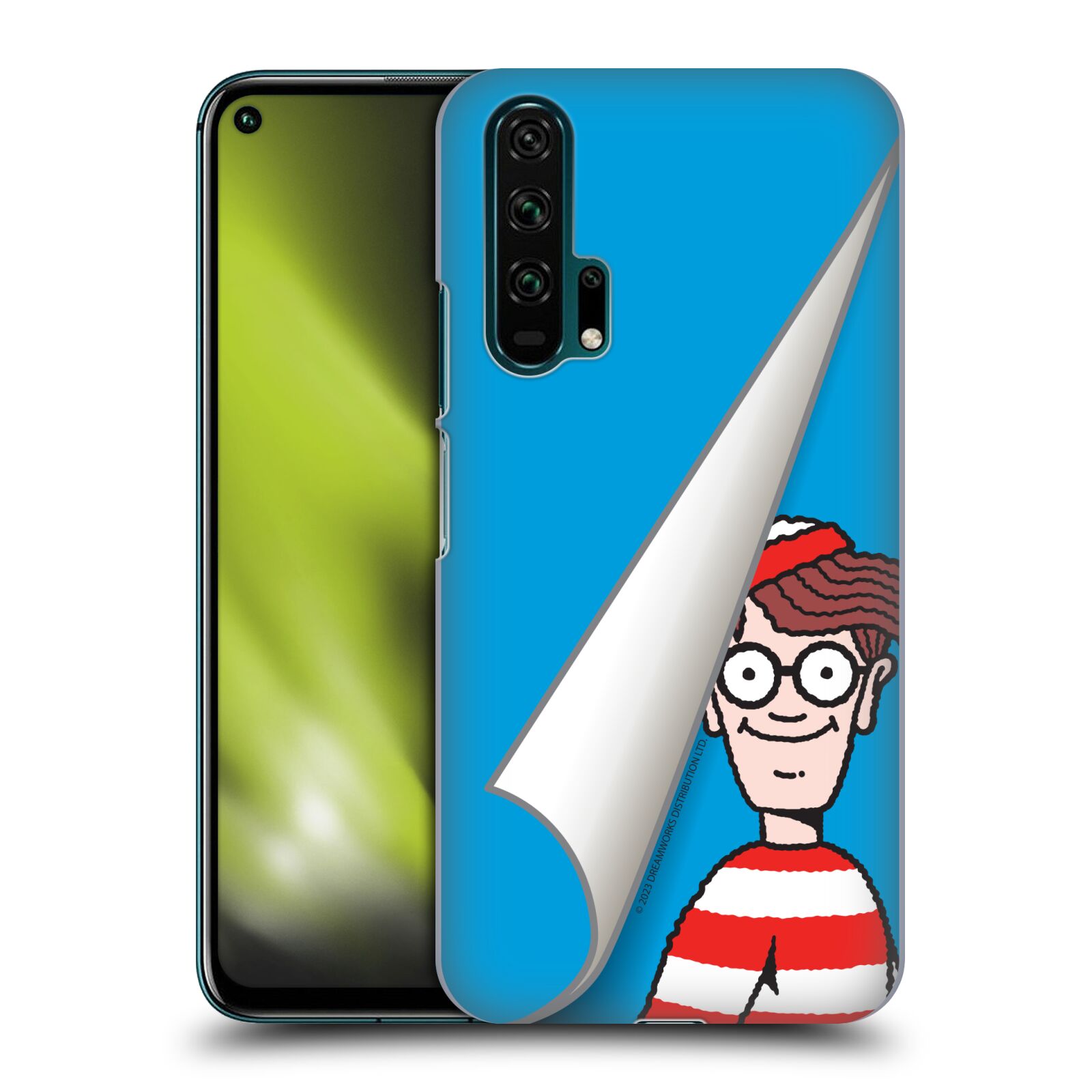 Obal na mobil HONOR 20 PRO - HEAD CASE - Kde je Waldo - modré pozadí