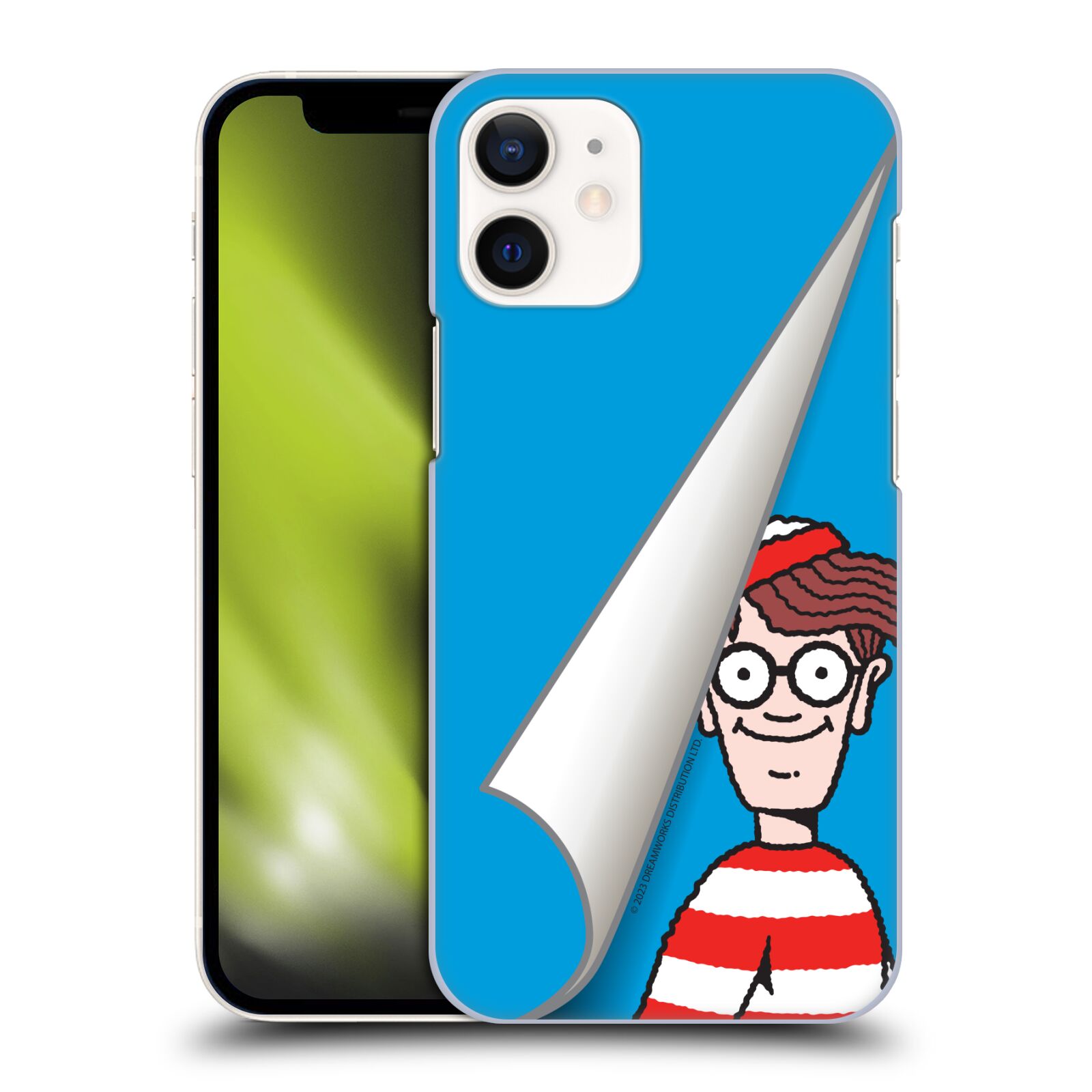 Obal na mobil Apple Iphone 12 MINI - HEAD CASE - Kde je Waldo - modré pozadí