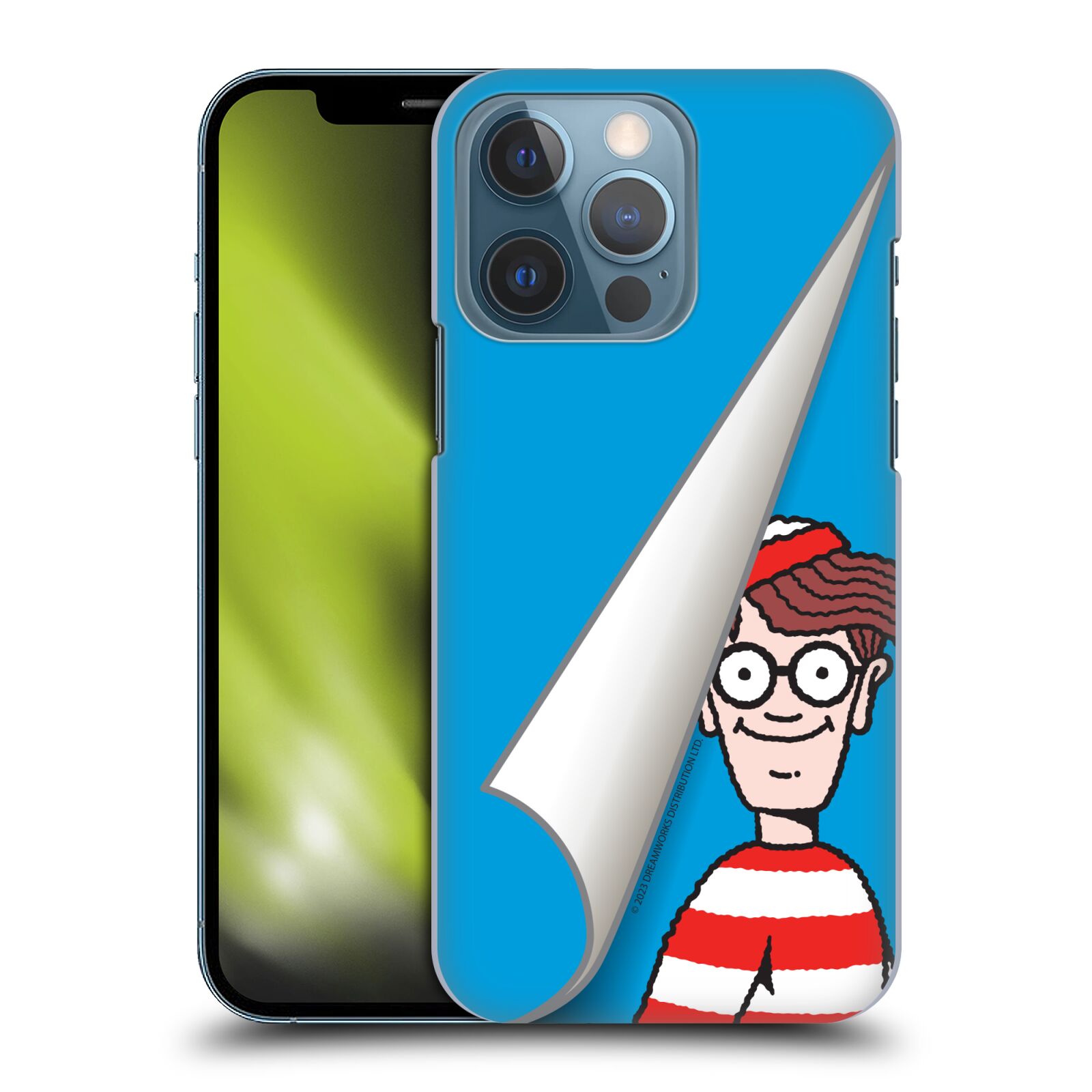 Obal na mobil Apple Iphone 13 PRO - HEAD CASE - Kde je Waldo - modré pozadí