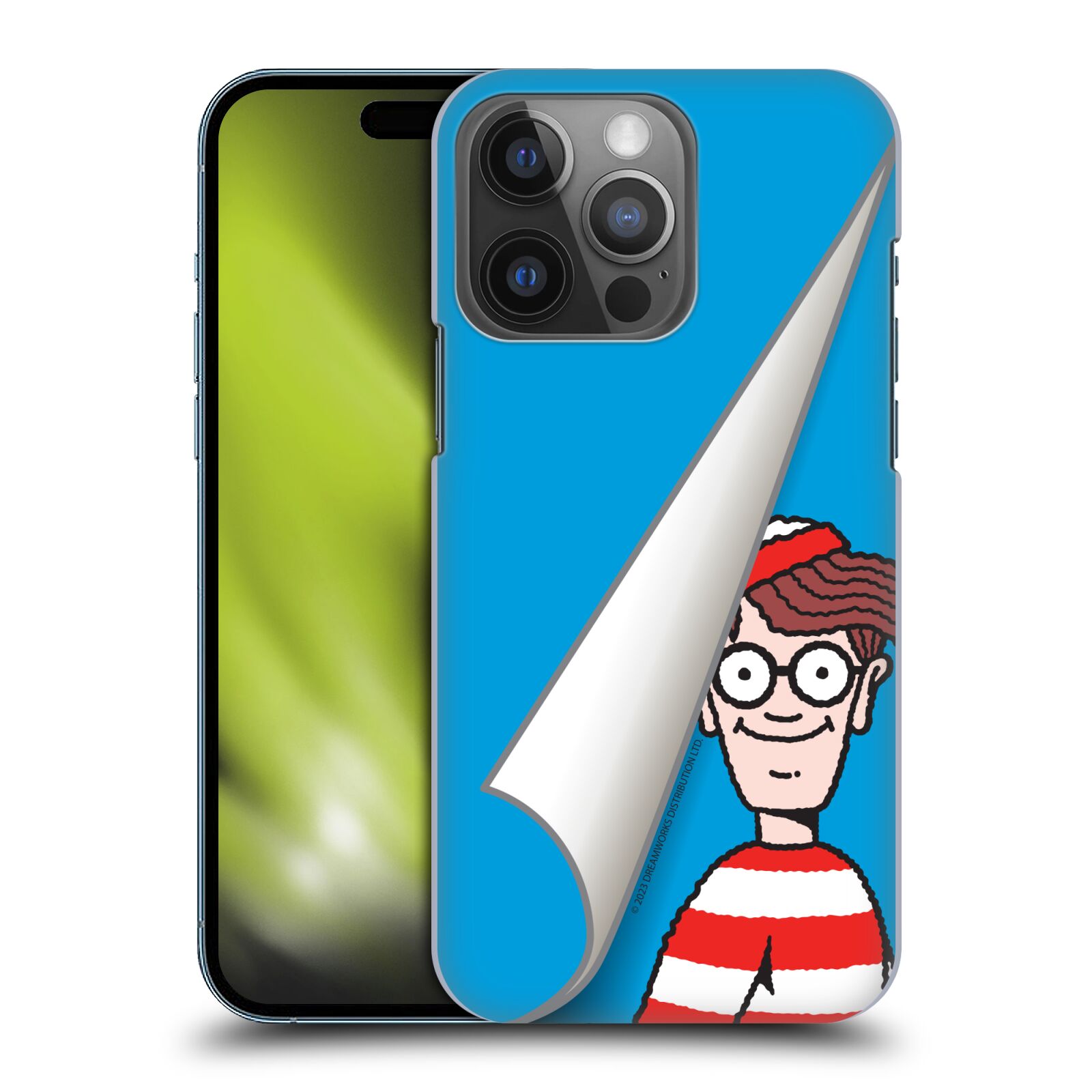 Obal na mobil Apple Iphone 14 PRO - HEAD CASE - Kde je Waldo - modré pozadí