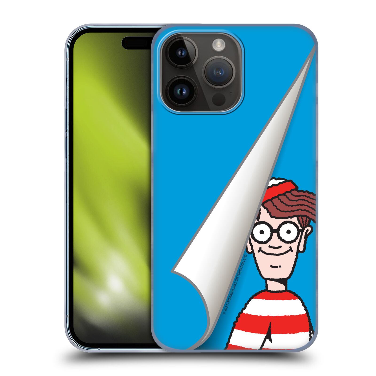 Obal na mobil Apple Iphone 15 PRO MAX - HEAD CASE - Kde je Waldo - modré pozadí