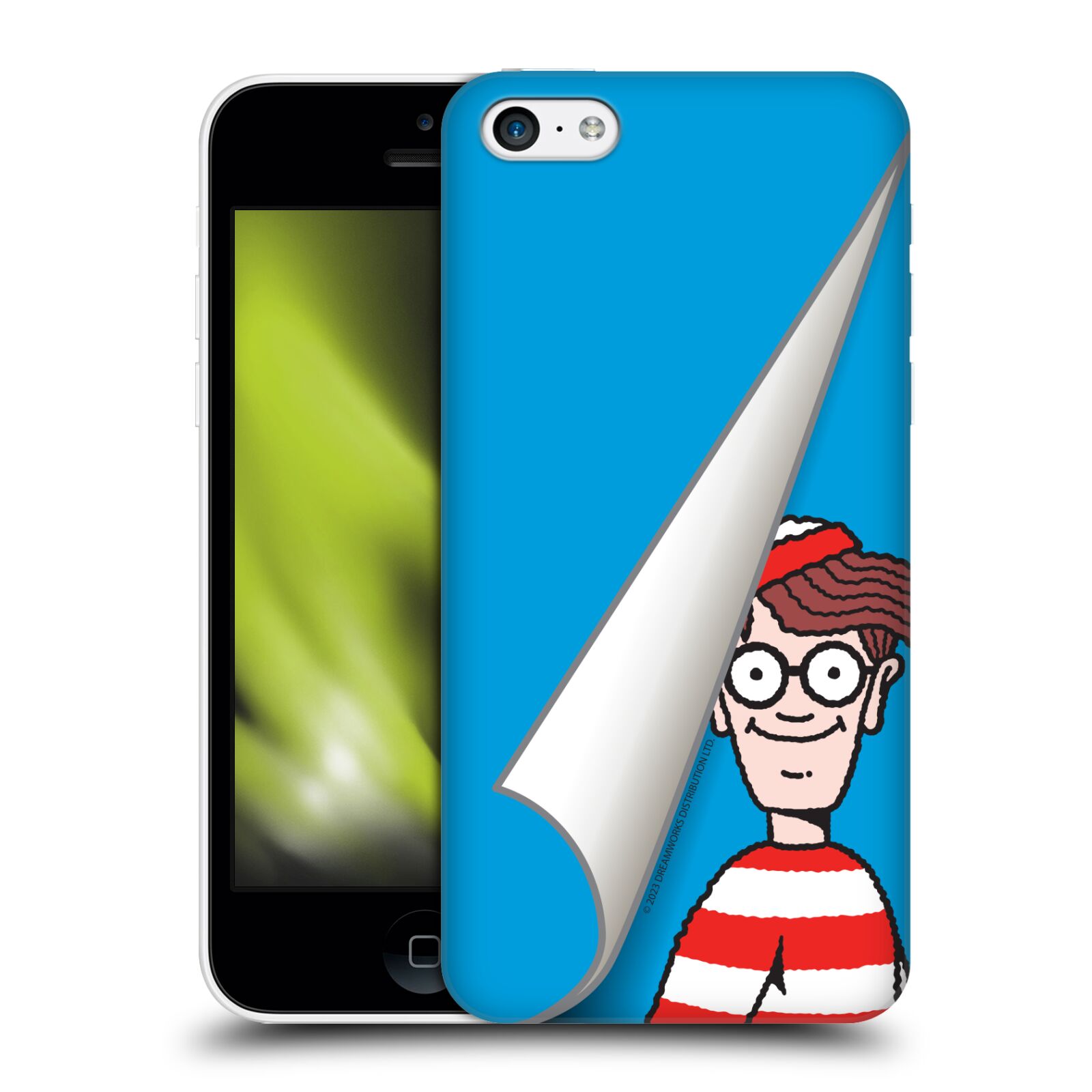 Obal na mobil Apple Iphone 5C - HEAD CASE - Kde je Waldo - modré pozadí