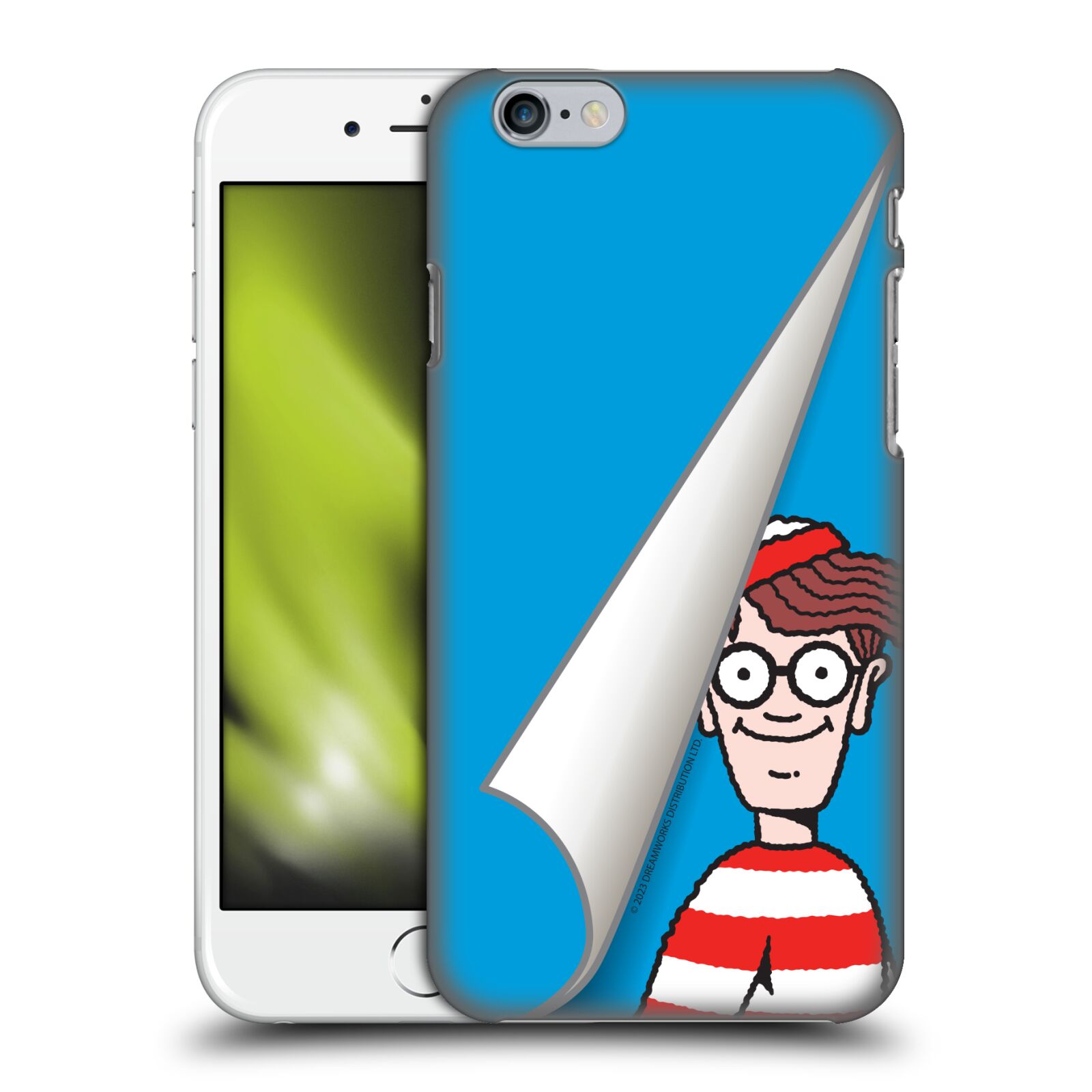 Obal na mobil Apple Iphone 6/6S - HEAD CASE - Kde je Waldo - modré pozadí