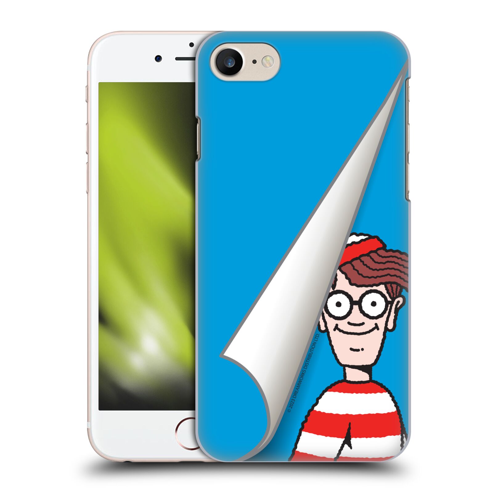 Obal na mobil Apple Iphone 7/8 - HEAD CASE - Kde je Waldo - modré pozadí