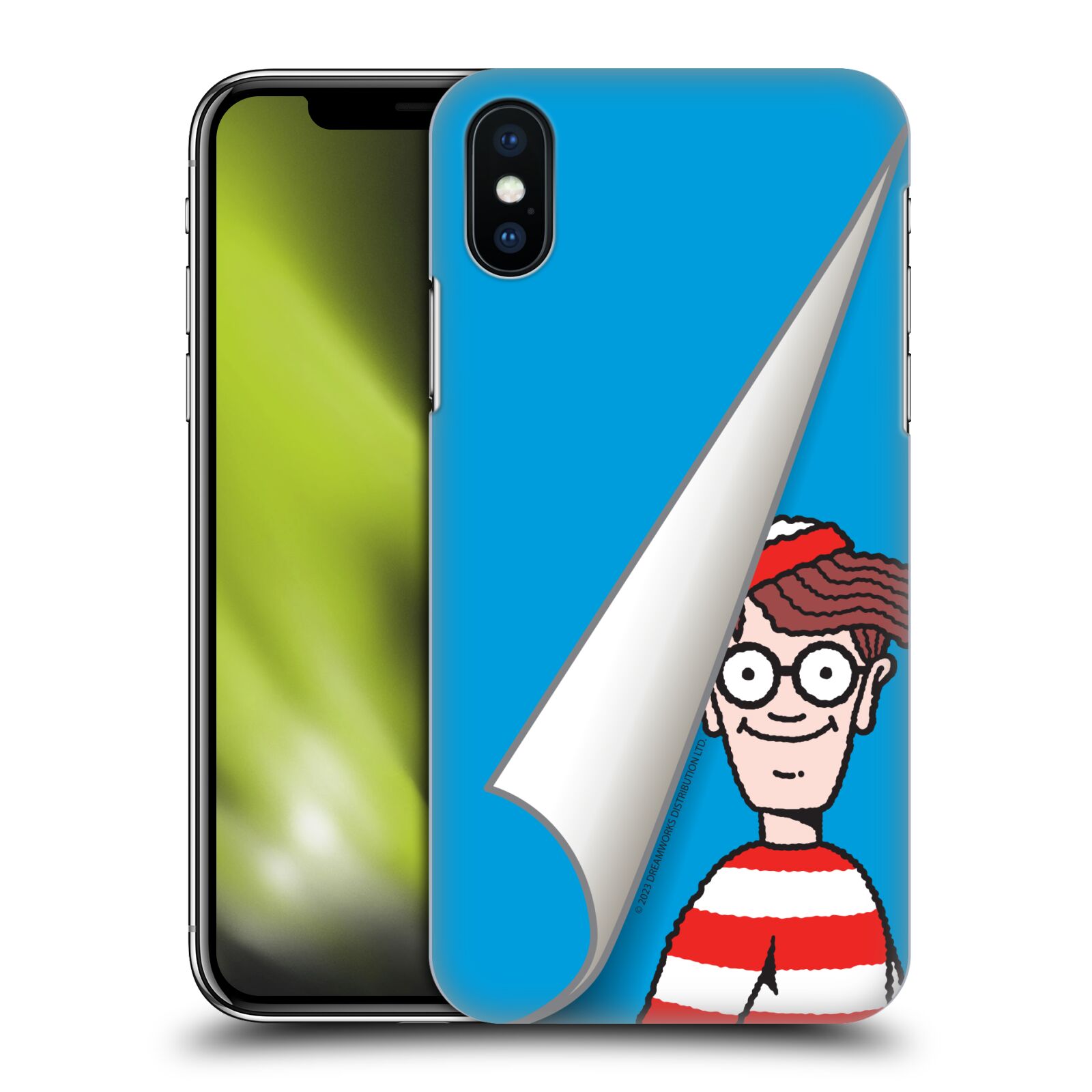 Obal na mobil Apple Iphone X/XS - HEAD CASE - Kde je Waldo - modré pozadí