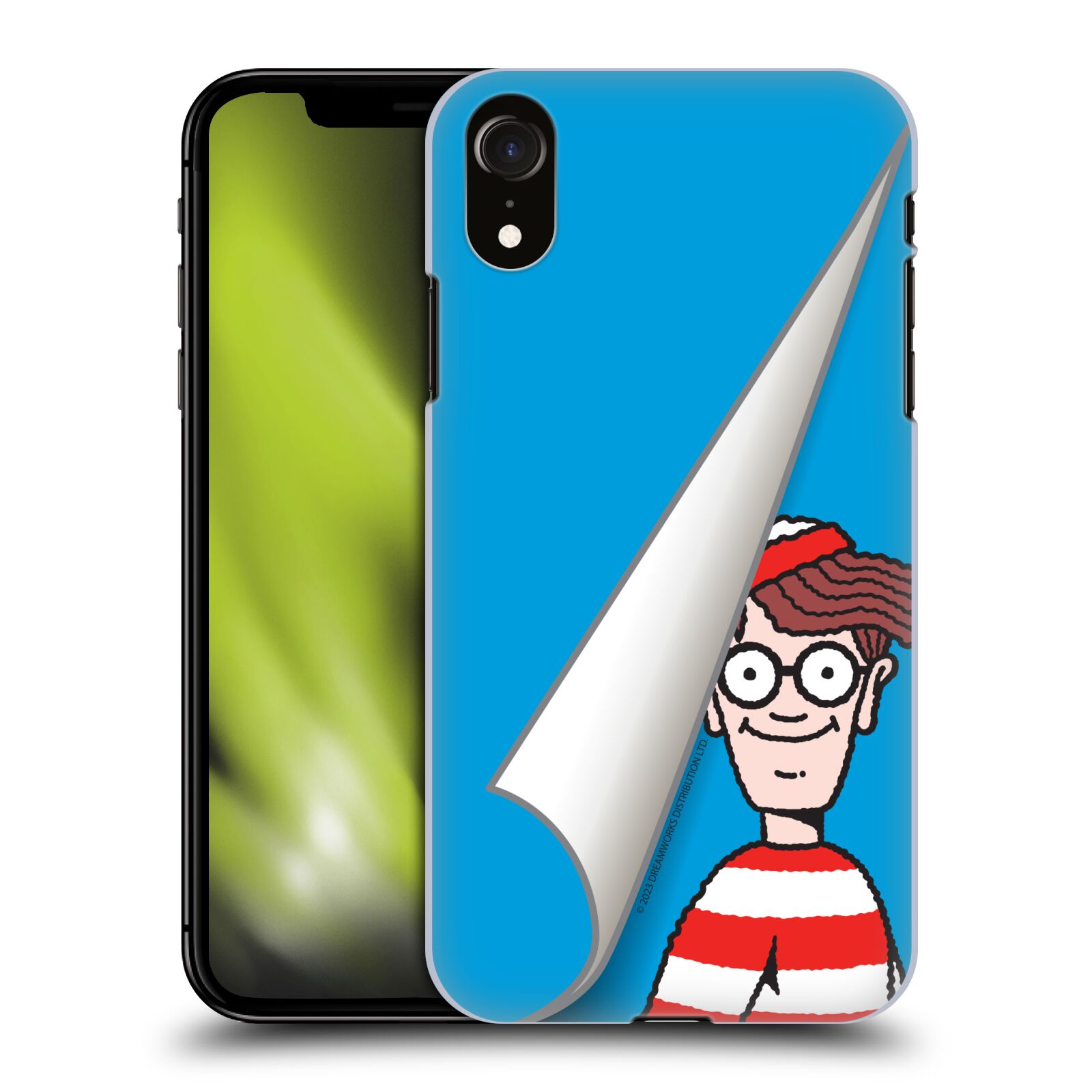 Obal na mobil Apple Iphone XR - HEAD CASE - Kde je Waldo - modré pozadí