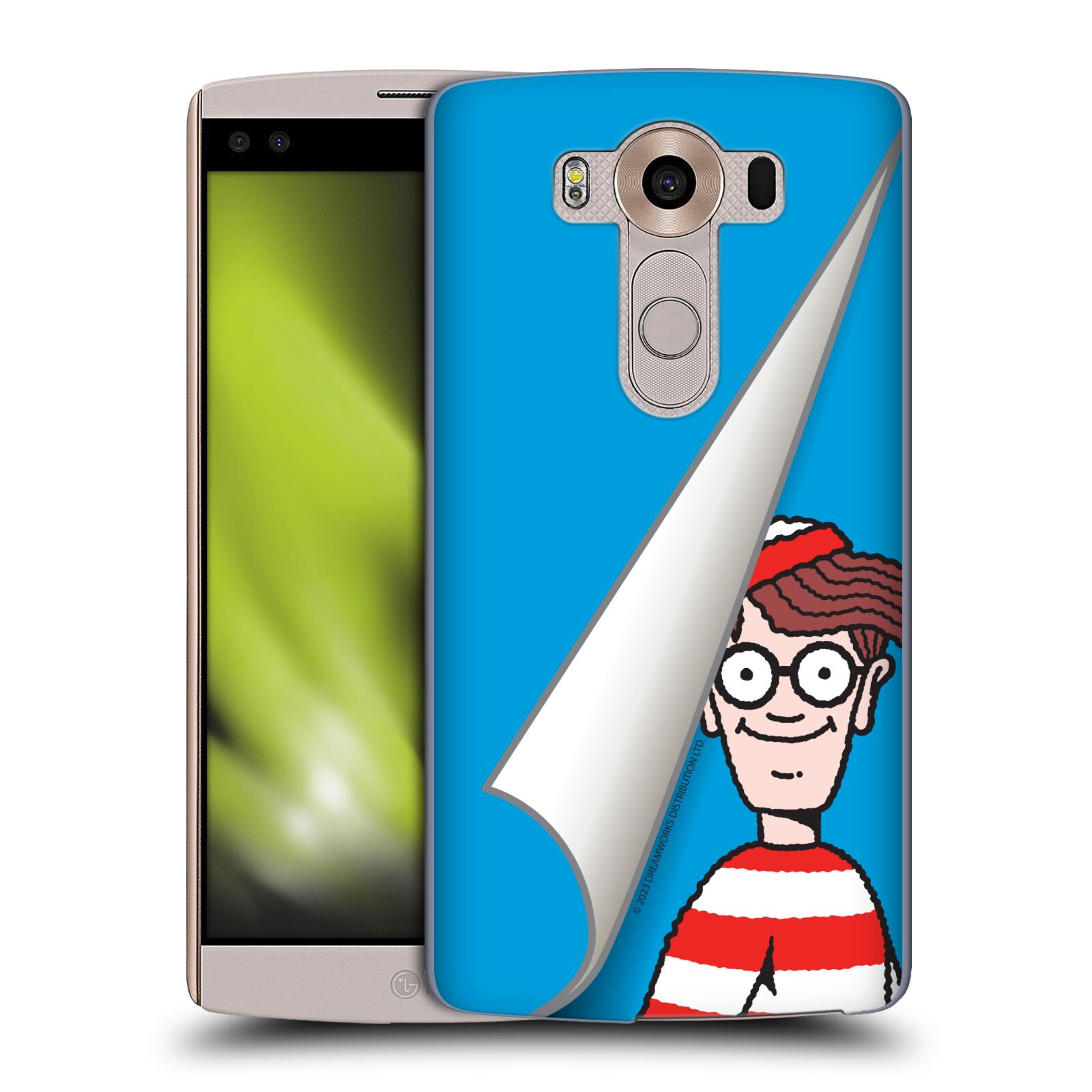 Obal na mobil LG V10 - HEAD CASE - Kde je Waldo - modré pozadí