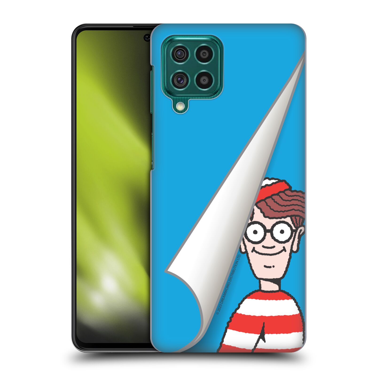 Obal na mobil Samsung Galaxy M62 - HEAD CASE - Kde je Waldo - modré pozadí