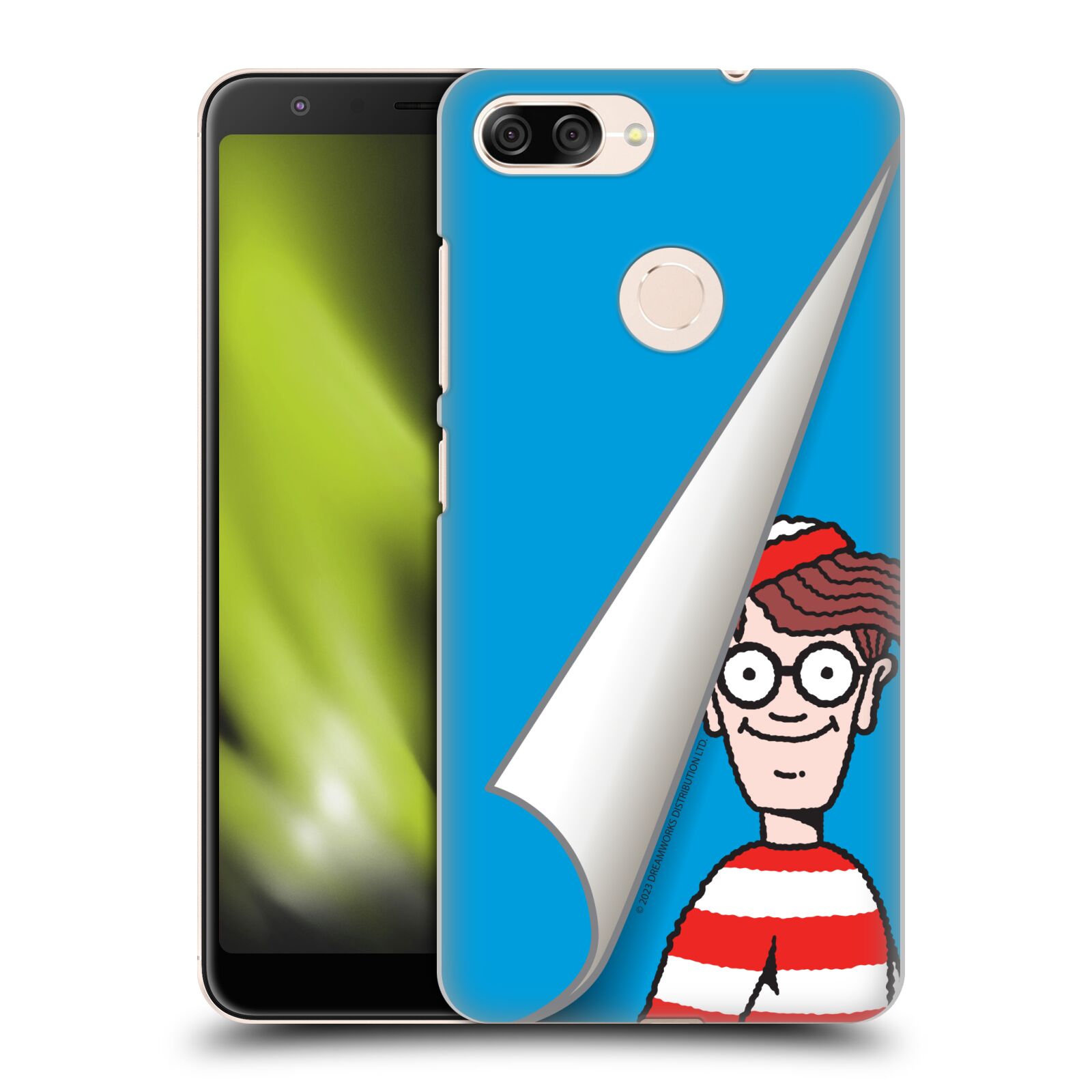 Obal na mobil ASUS ZENFONE Max Plus M1 - HEAD CASE - Kde je Waldo - modré pozadí