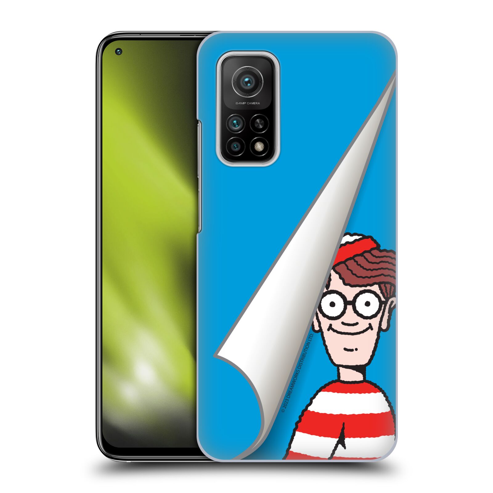 Obal na mobil Xiaomi  Mi 10T / Mi 10T PRO - HEAD CASE - Kde je Waldo - modré pozadí