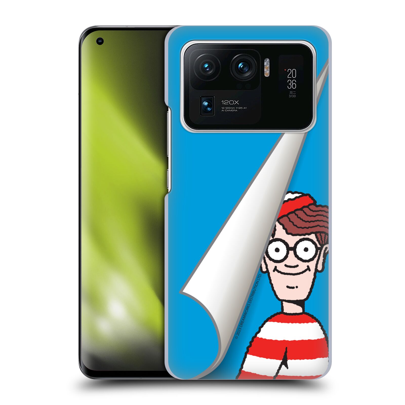 Obal na mobil Xiaomi  Mi 11 ULTRA - HEAD CASE - Kde je Waldo - modré pozadí