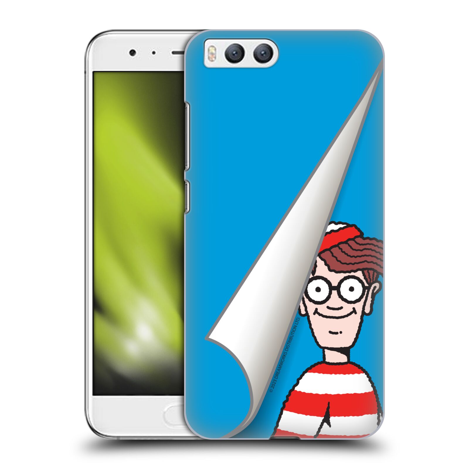 Obal na mobil Xiaomi MI6 - HEAD CASE - Kde je Waldo - modré pozadí