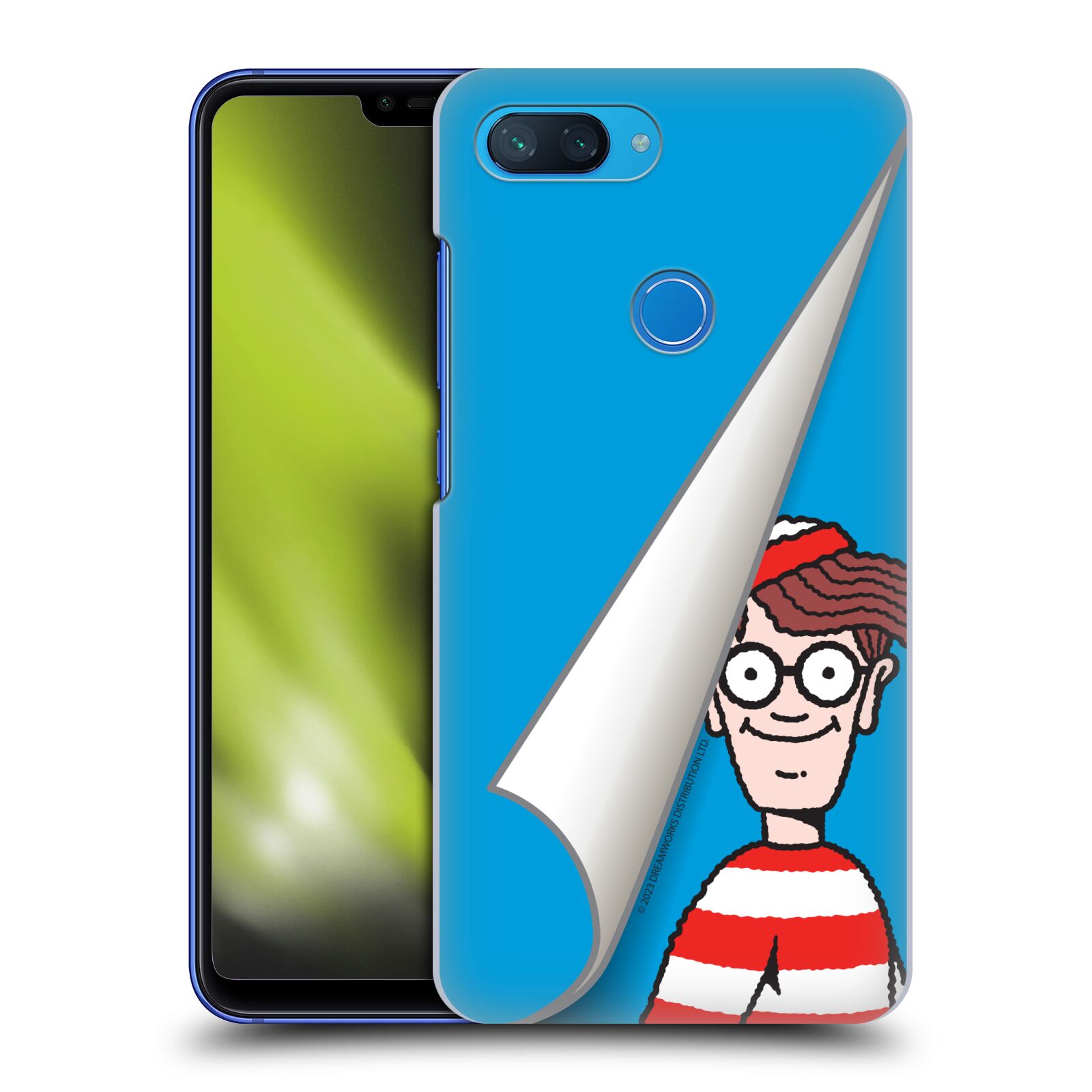 Obal na mobil Xiaomi  Mi 8 Lite - HEAD CASE - Kde je Waldo - modré pozadí