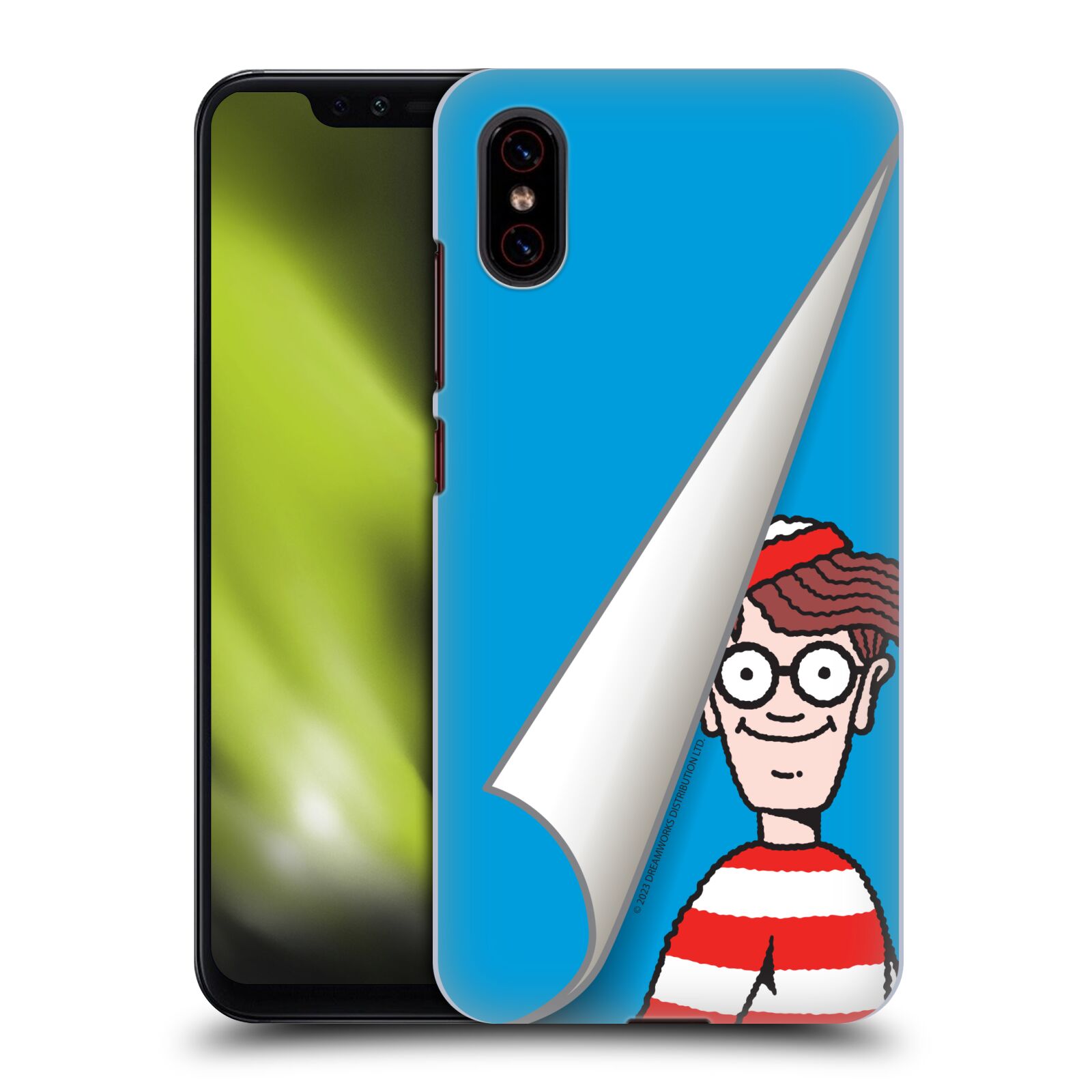 Obal na mobil Xiaomi  Mi 8 PRO - HEAD CASE - Kde je Waldo - modré pozadí