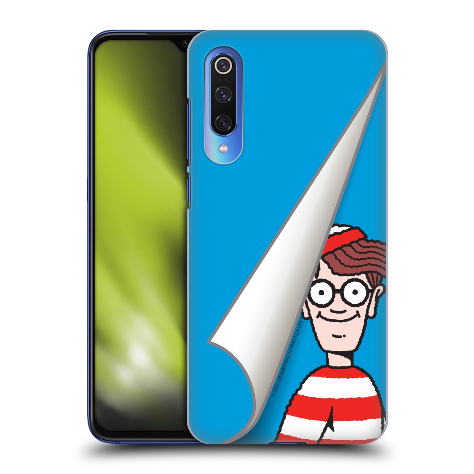 Obal na mobil Xiaomi  Mi 9 SE - HEAD CASE - Kde je Waldo - modré pozadí