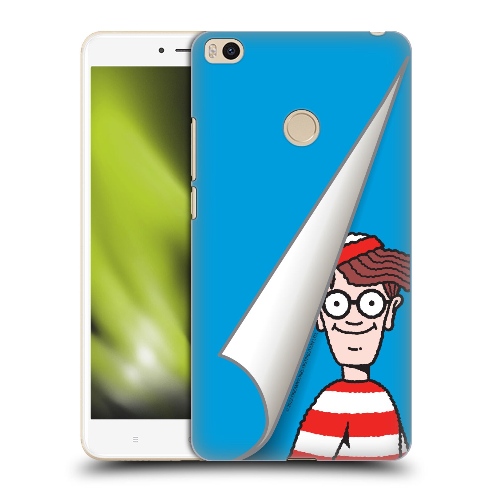 Obal na mobil Xiaomi Mi Max 2 - HEAD CASE - Kde je Waldo - modré pozadí