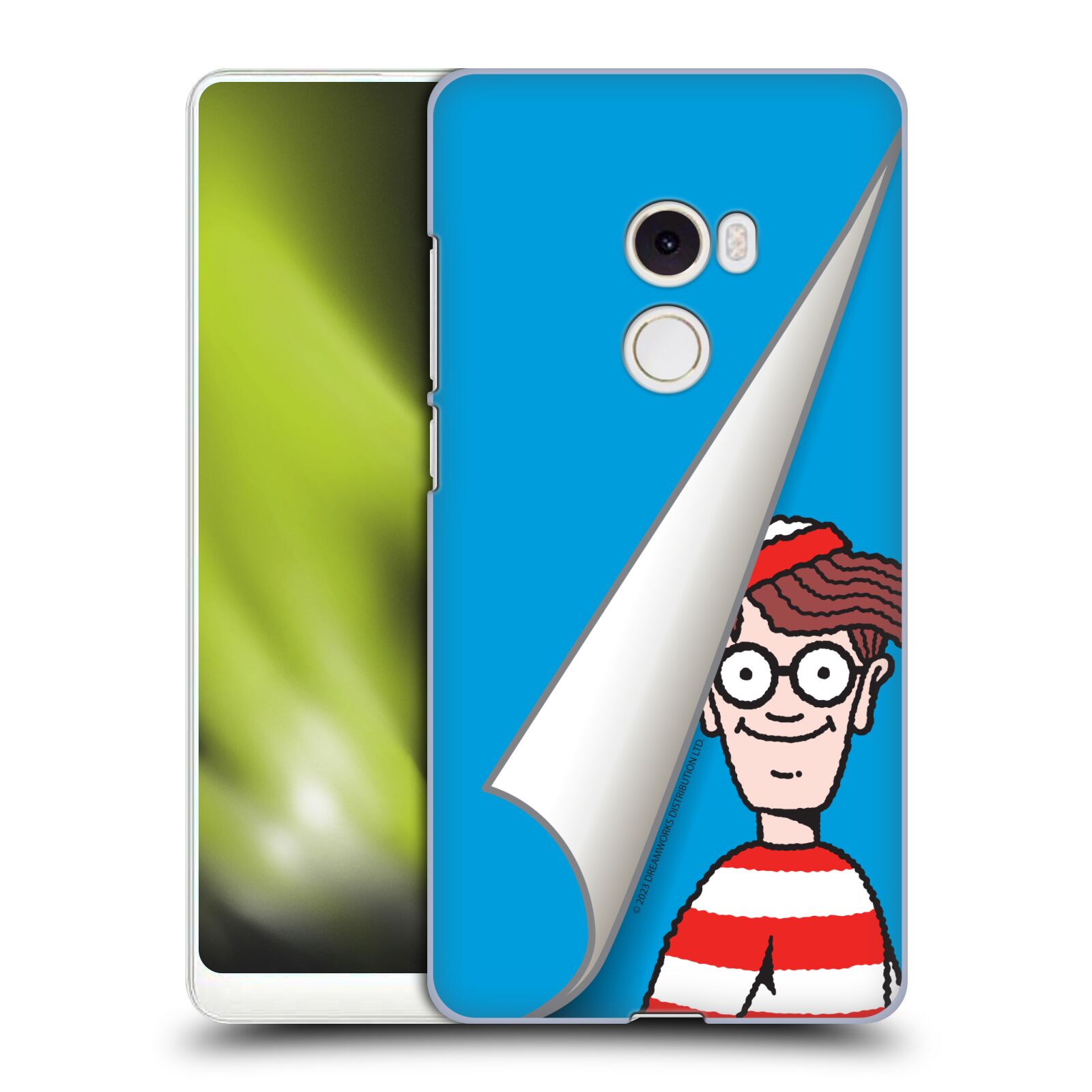 Obal na mobil Xiaomi Mi Mix 2 - HEAD CASE - Kde je Waldo - modré pozadí