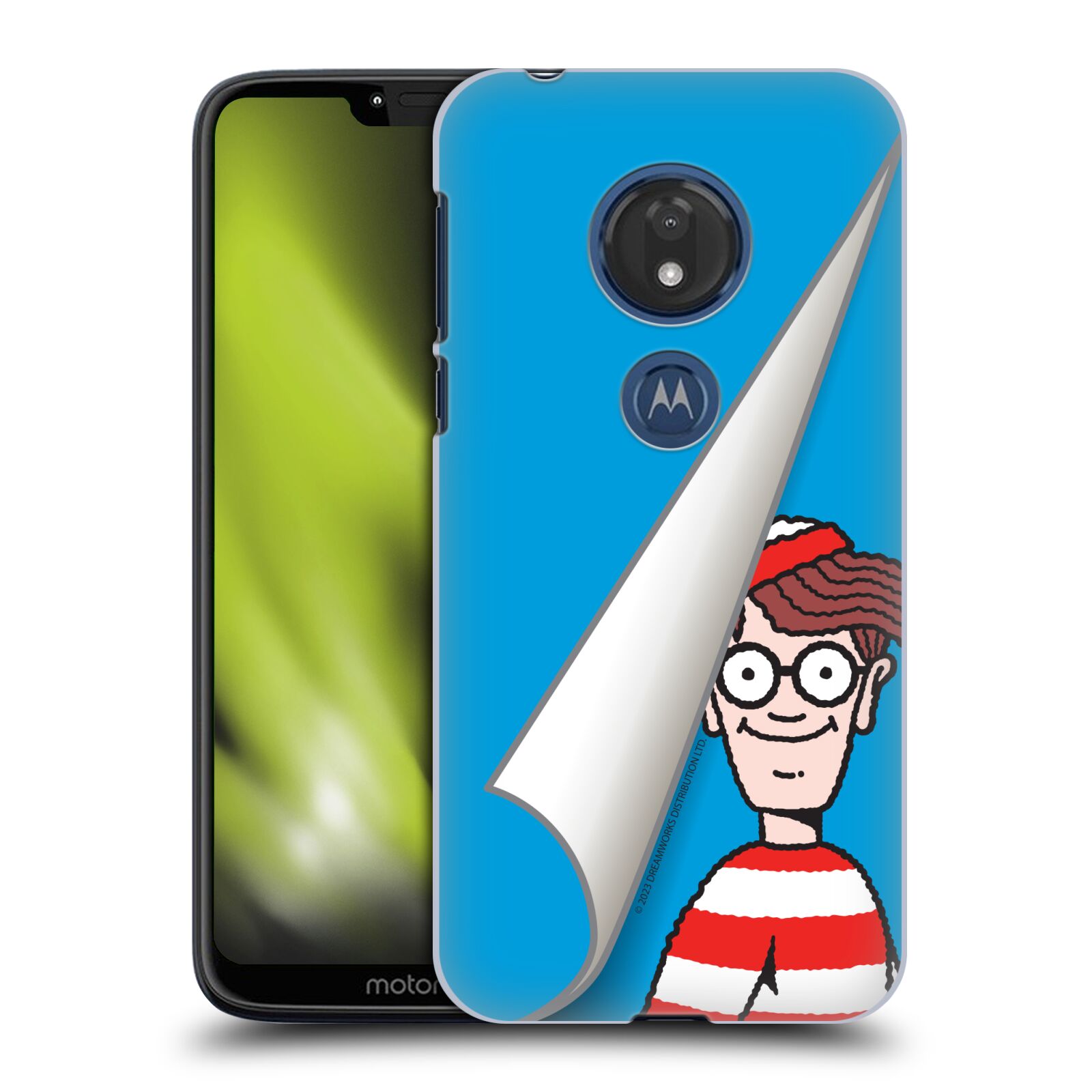 Obal na mobil Motorola Moto G7 Play - HEAD CASE - Kde je Waldo - modré pozadí