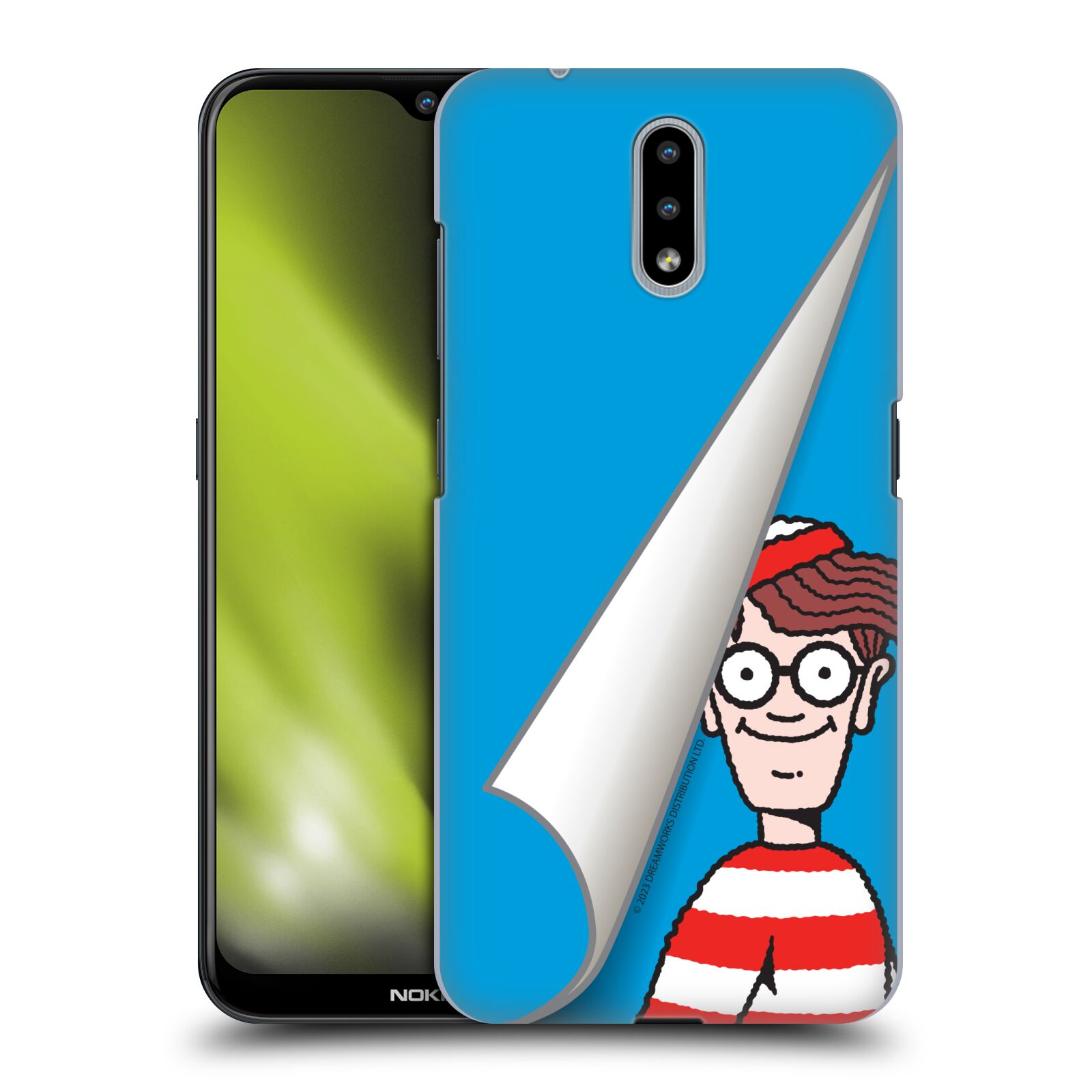 Obal na mobil Nokia 2.3 - HEAD CASE - Kde je Waldo - modré pozadí