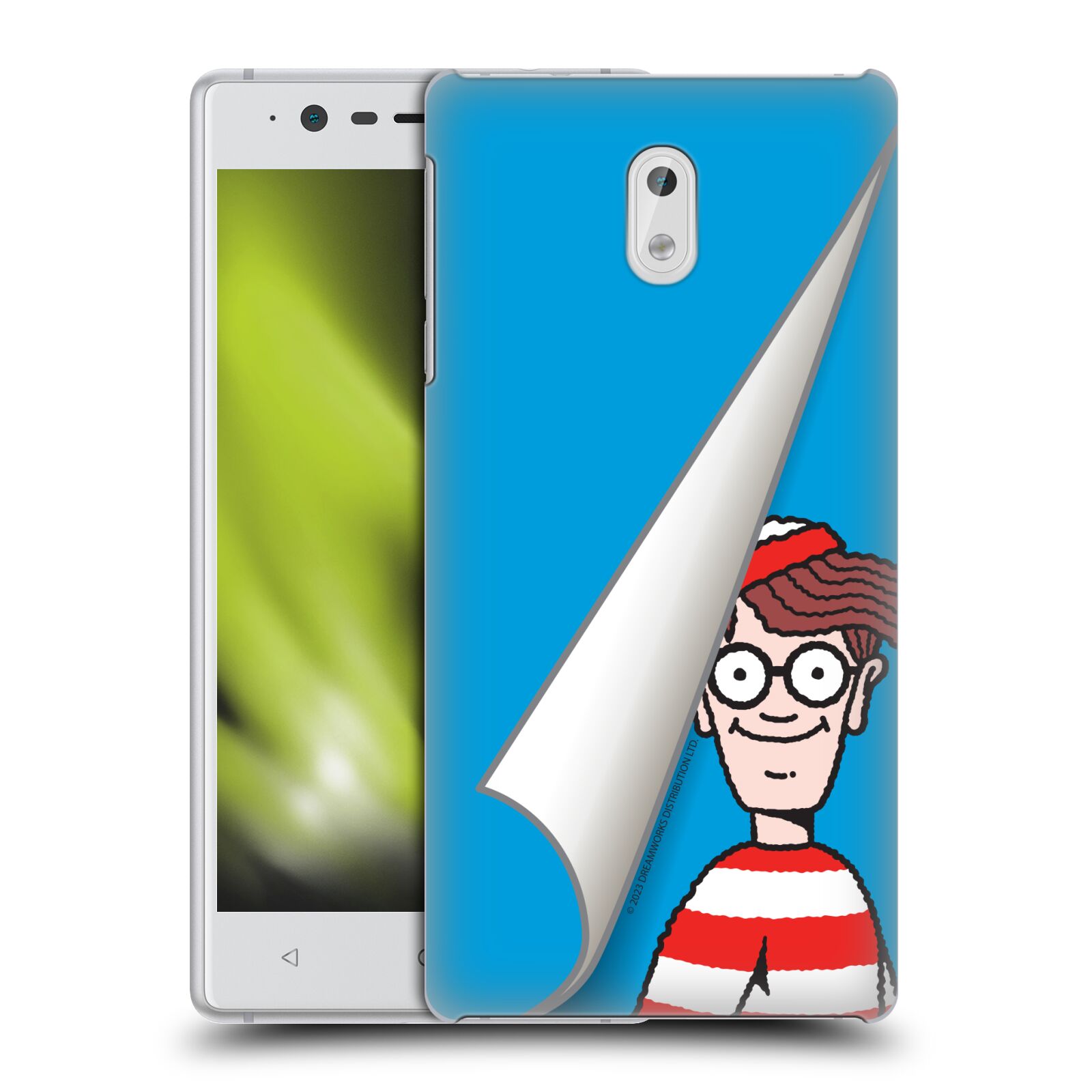 Obal na mobil Nokia 3 - HEAD CASE - Kde je Waldo - modré pozadí