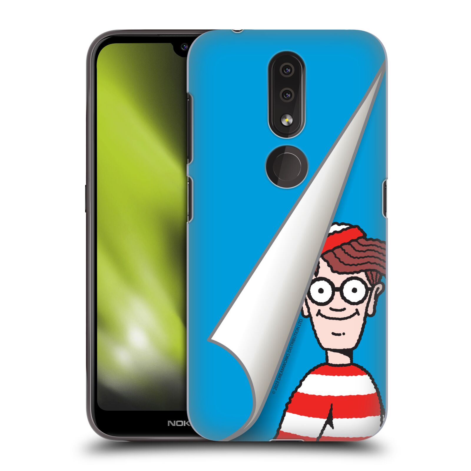 Obal na mobil Nokia 4.2 - HEAD CASE - Kde je Waldo - modré pozadí