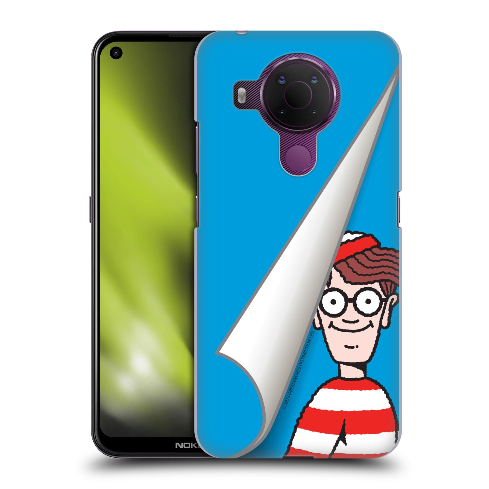 Obal na mobil Nokia 5.4 - HEAD CASE - Kde je Waldo - modré pozadí