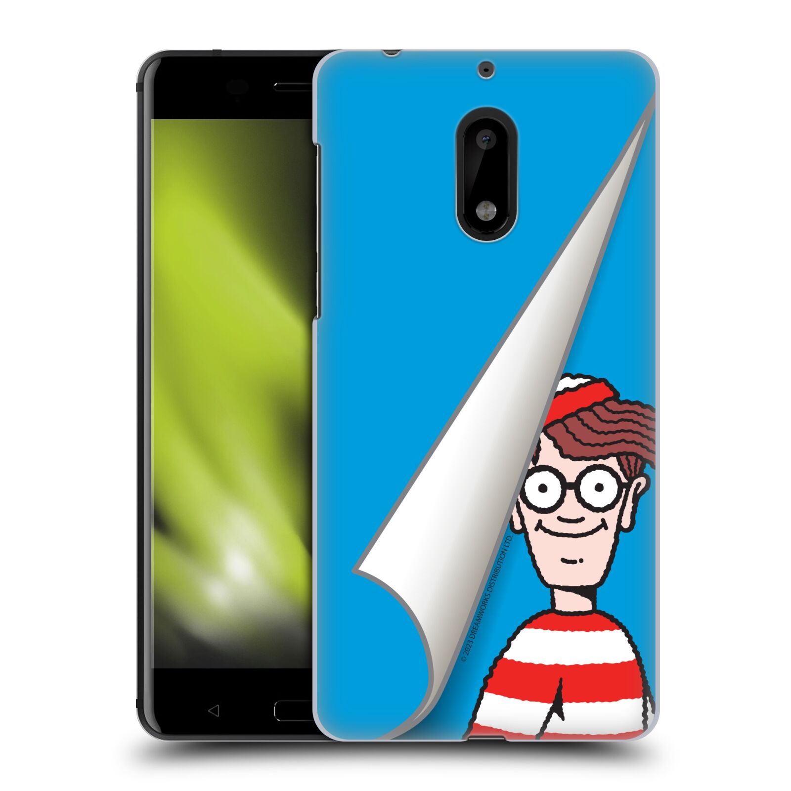 Obal na mobil Nokia 6 - HEAD CASE - Kde je Waldo - modré pozadí