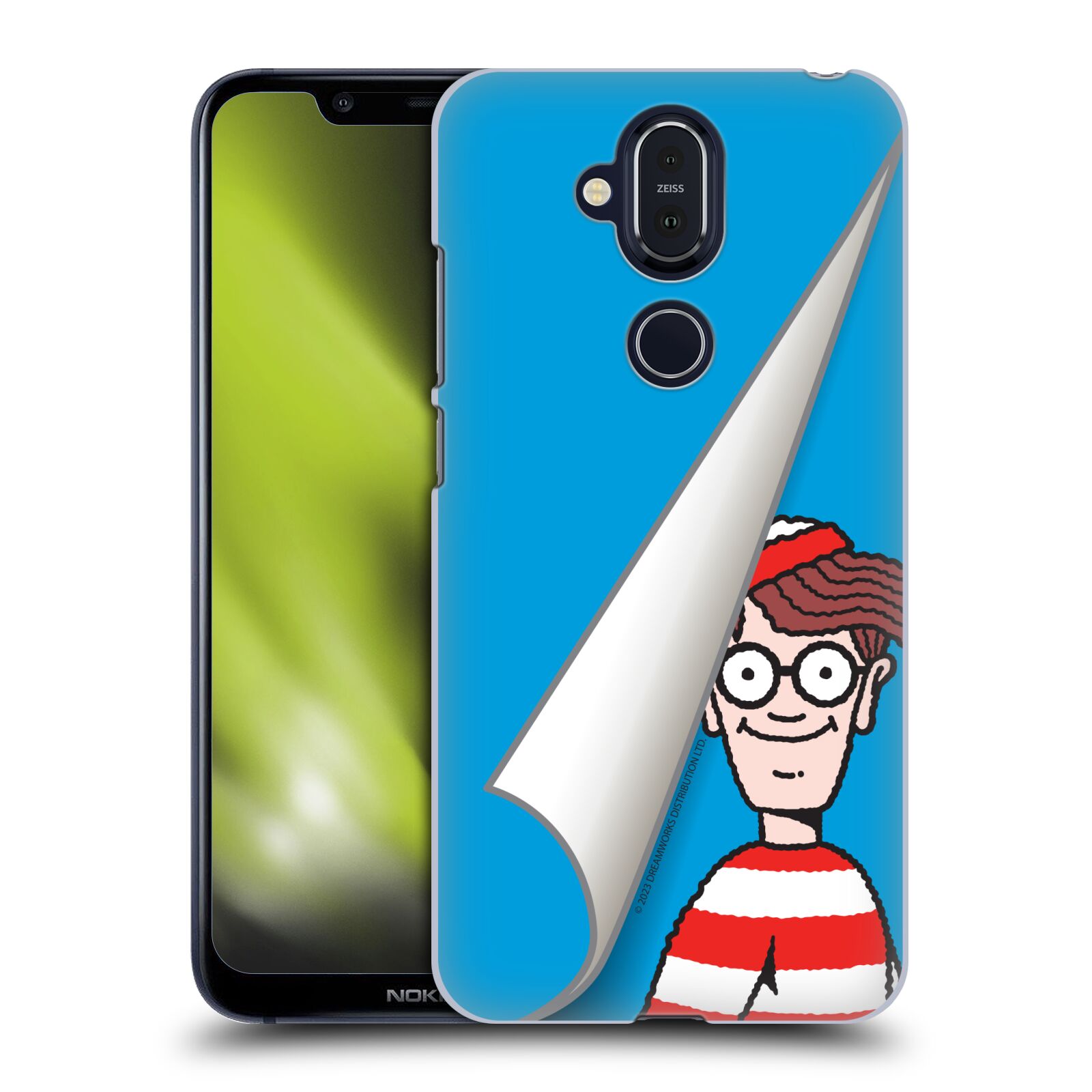 Obal na mobil NOKIA 8.1 - HEAD CASE - Kde je Waldo - modré pozadí