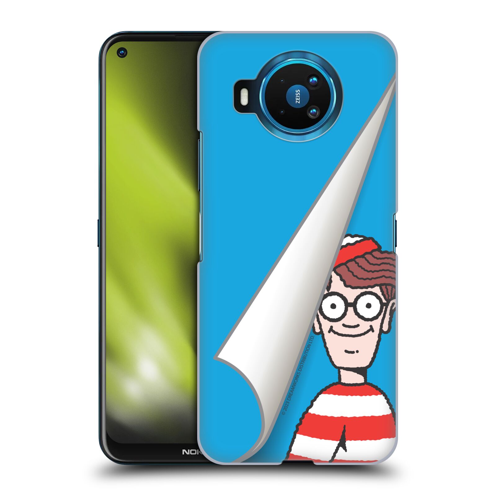 Obal na mobil NOKIA 8.3 - HEAD CASE - Kde je Waldo - modré pozadí