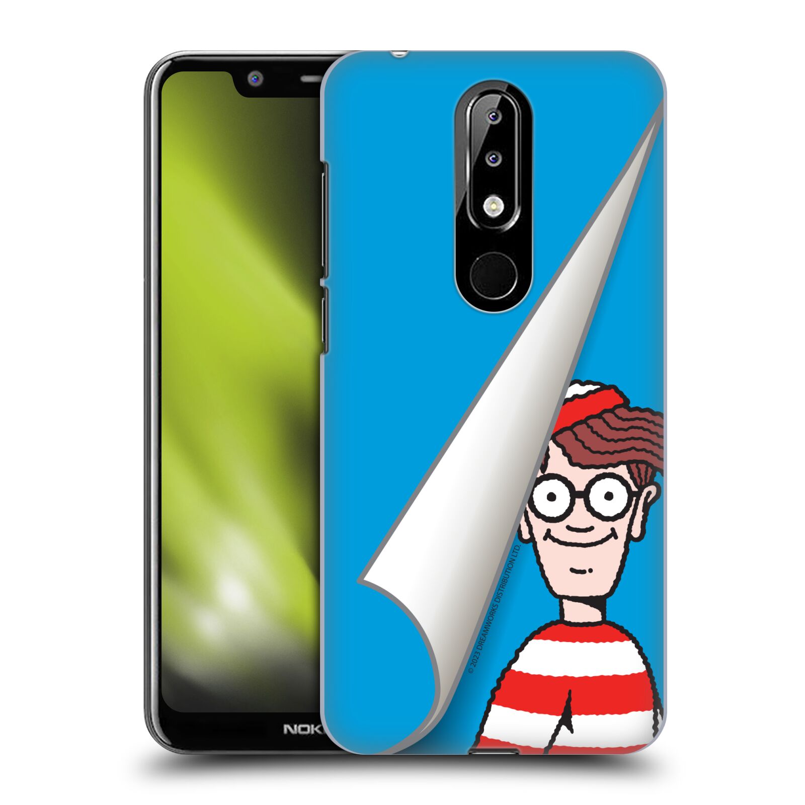 Obal na mobil Nokia 5.1 PLUS - HEAD CASE - Kde je Waldo - modré pozadí