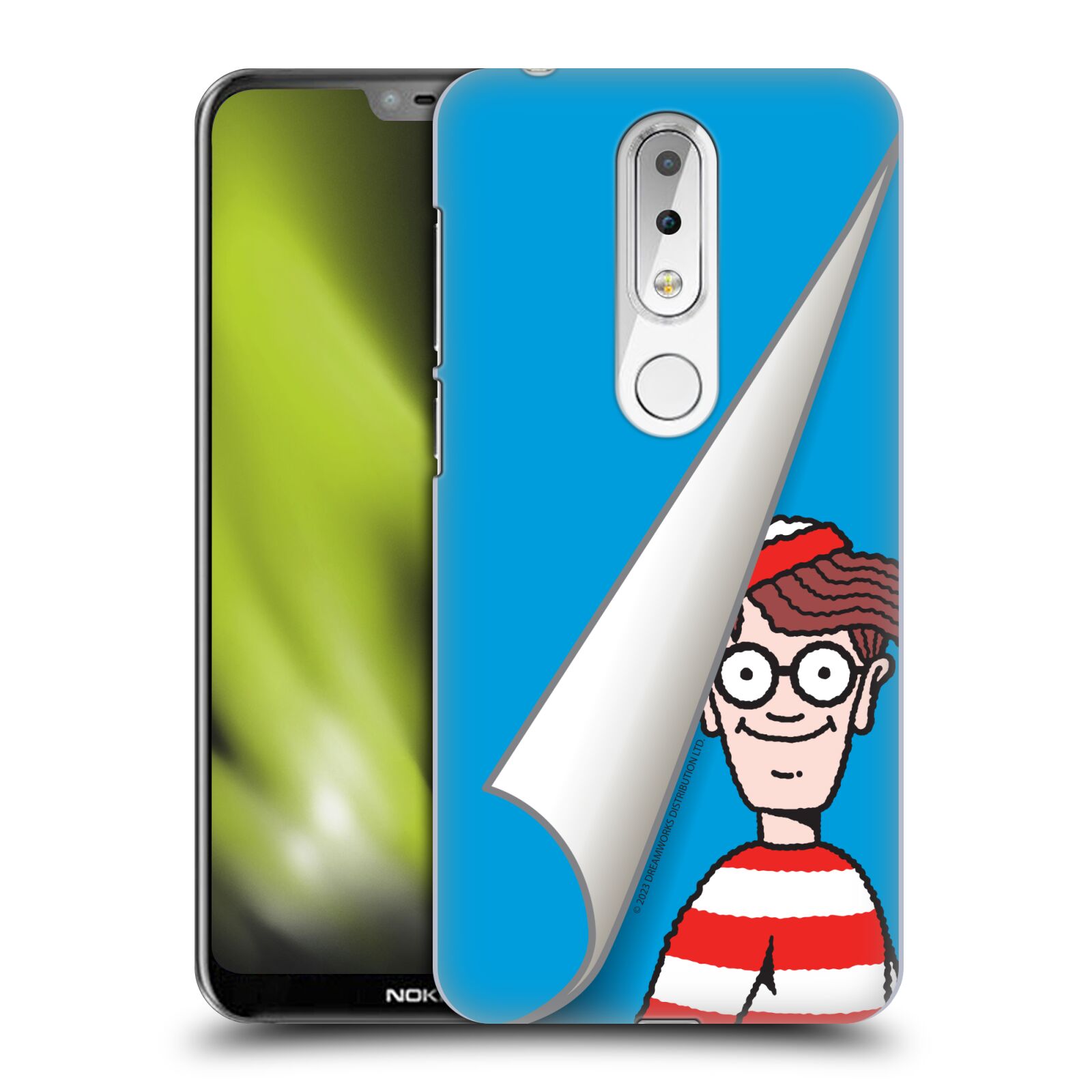 Obal na mobil Nokia 6.1 PLUS - HEAD CASE - Kde je Waldo - modré pozadí