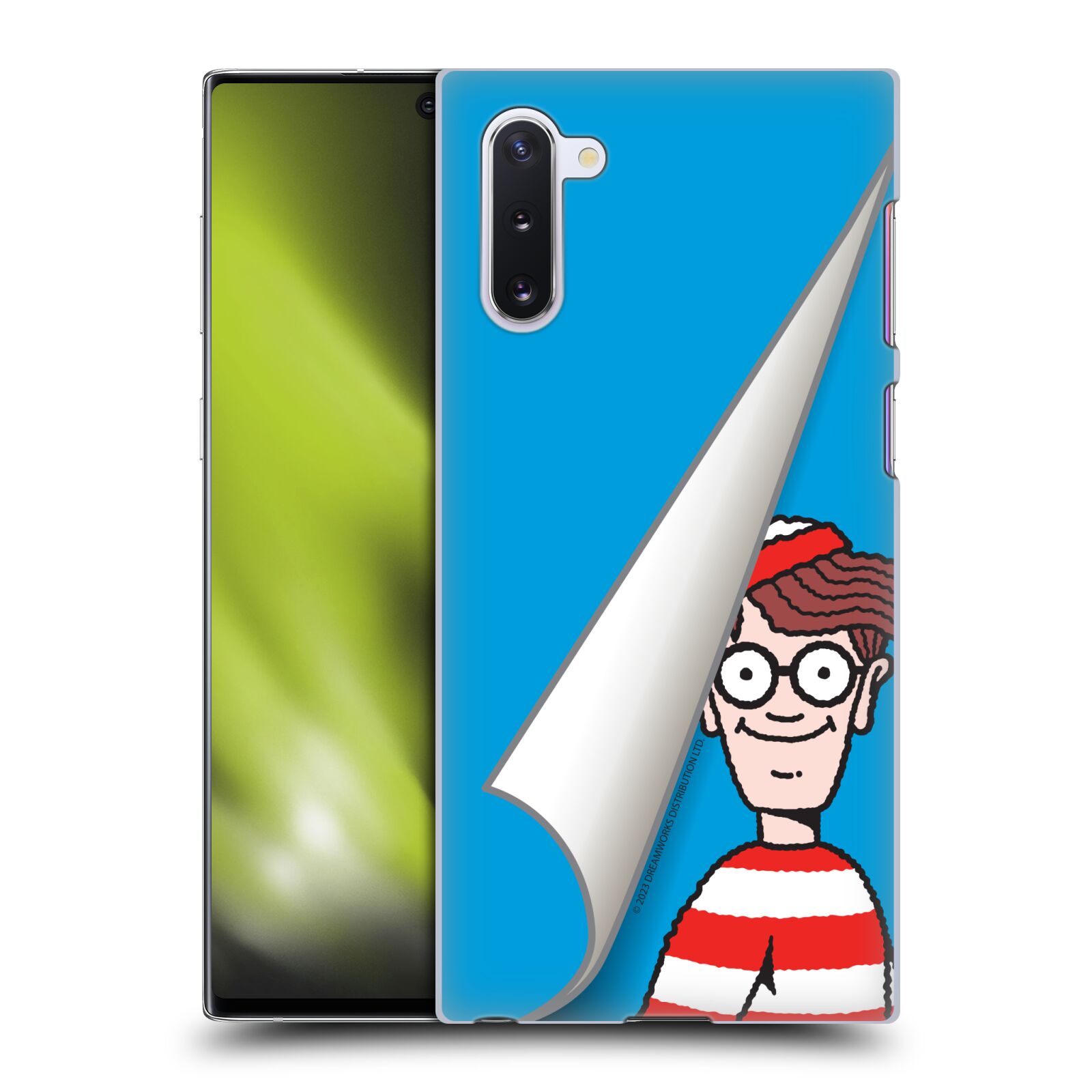 Obal na mobil Samsung Galaxy Note 10 - HEAD CASE - Kde je Waldo - modré pozadí