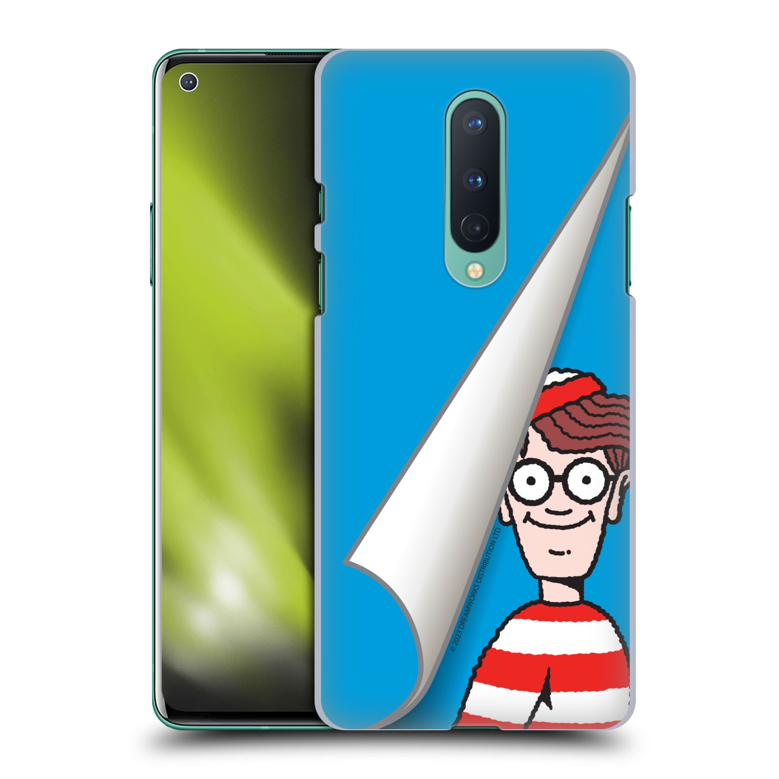 Obal na mobil OnePlus 8 5G - HEAD CASE - Kde je Waldo - modré pozadí