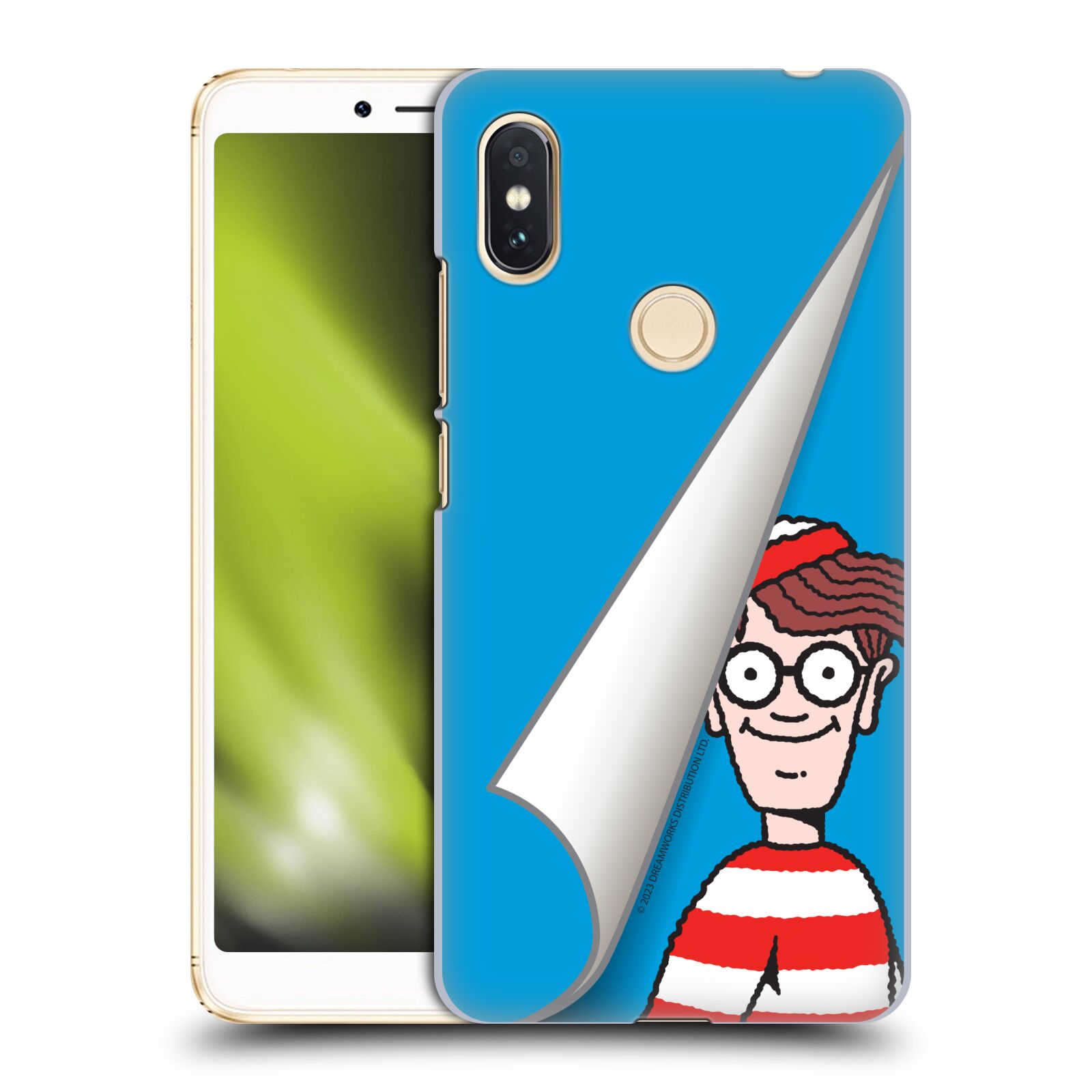 Obal na mobil Xiaomi Redmi S2 - HEAD CASE - Kde je Waldo - modré pozadí
