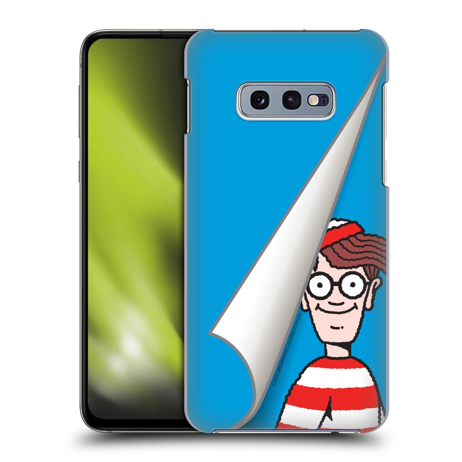 Obal na mobil Samsung Galaxy S10e - HEAD CASE - Kde je Waldo - modré pozadí