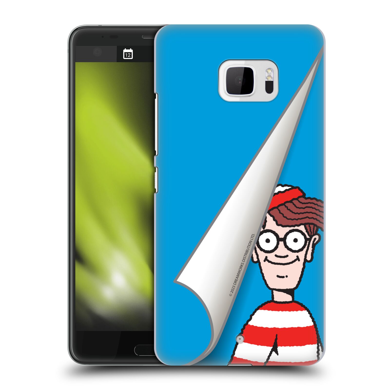 Obal na mobil HTC U Ultra - HEAD CASE - Kde je Waldo - modré pozadí