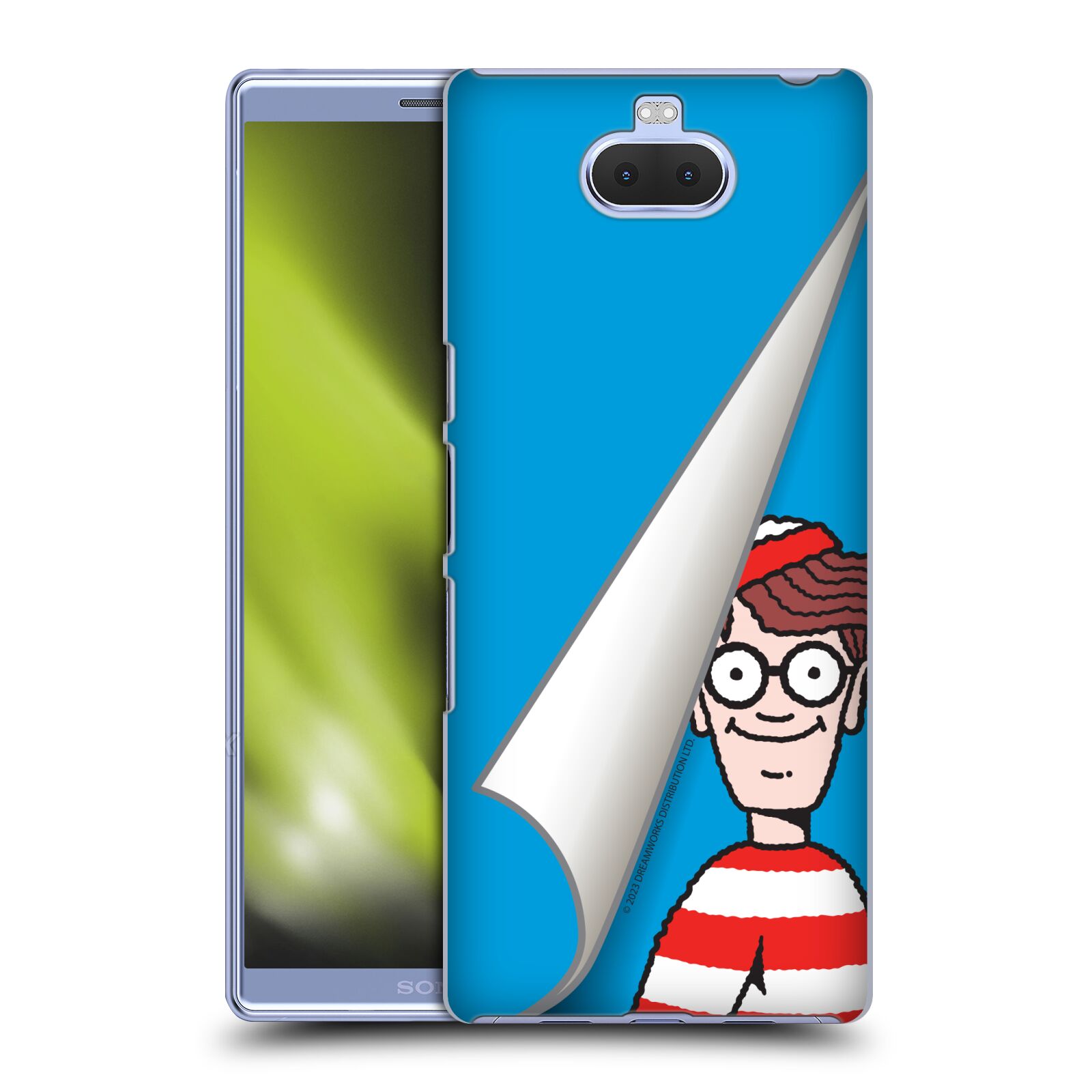 Obal na mobil Sony Xperia 10 - HEAD CASE - Kde je Waldo - modré pozadí