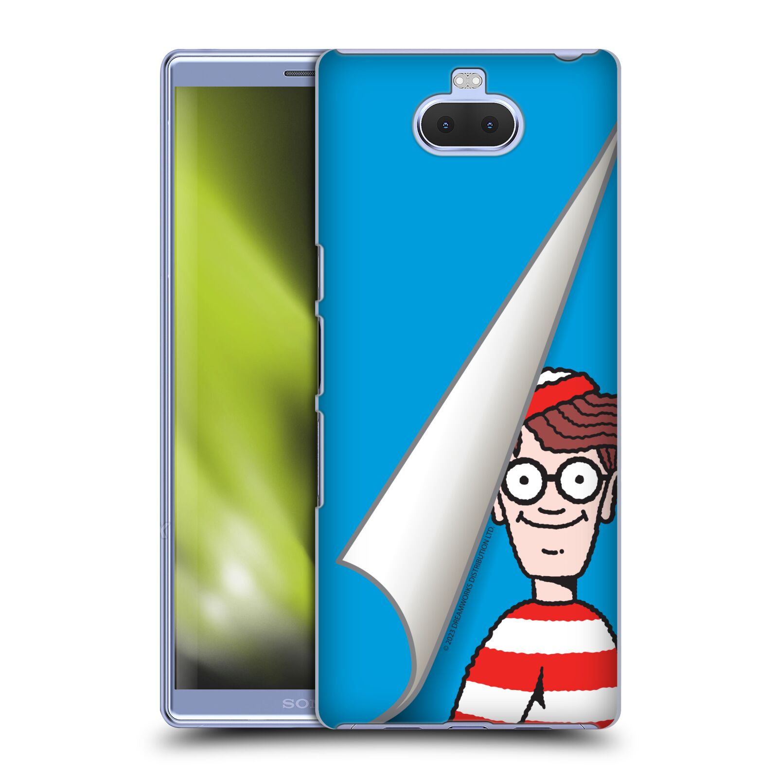 Obal na mobil Sony Xperia 10 Plus - HEAD CASE - Kde je Waldo - modré pozadí