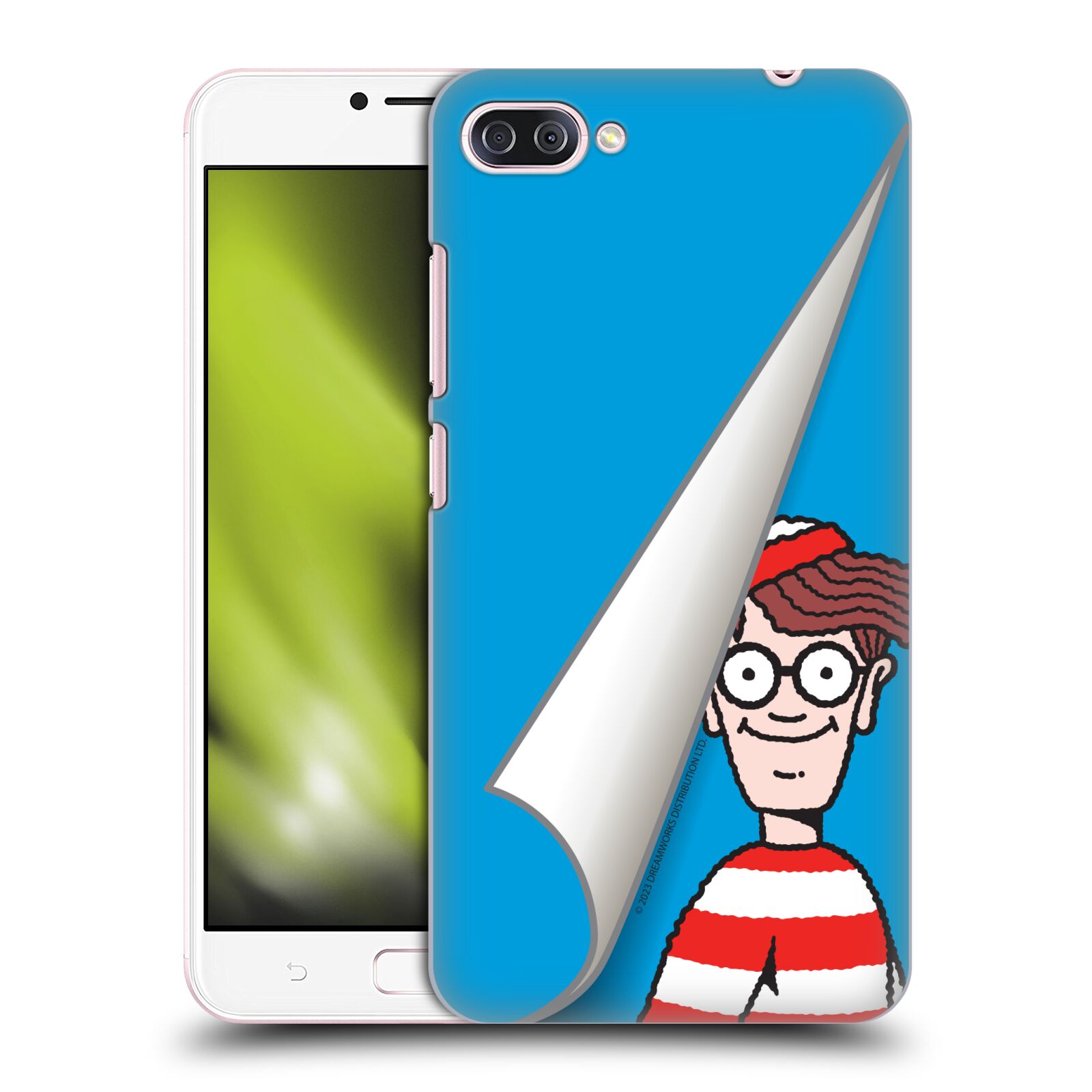Obal na mobil ASUS Zenfone 4 Max / 4 Max Pro (ZC554KL) - HEAD CASE - Kde je Waldo - modré pozadí