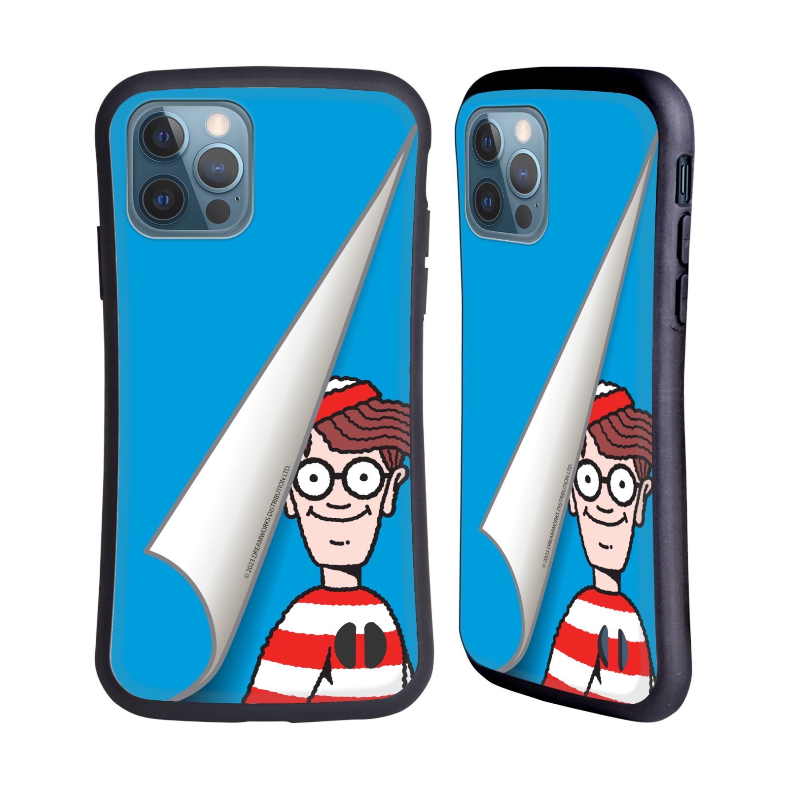 Odolný zadní obal pro mobil Apple iPhone 12 / iPhone 12 Pro - HEAD CASE - Kde je Waldo - modré pozadí