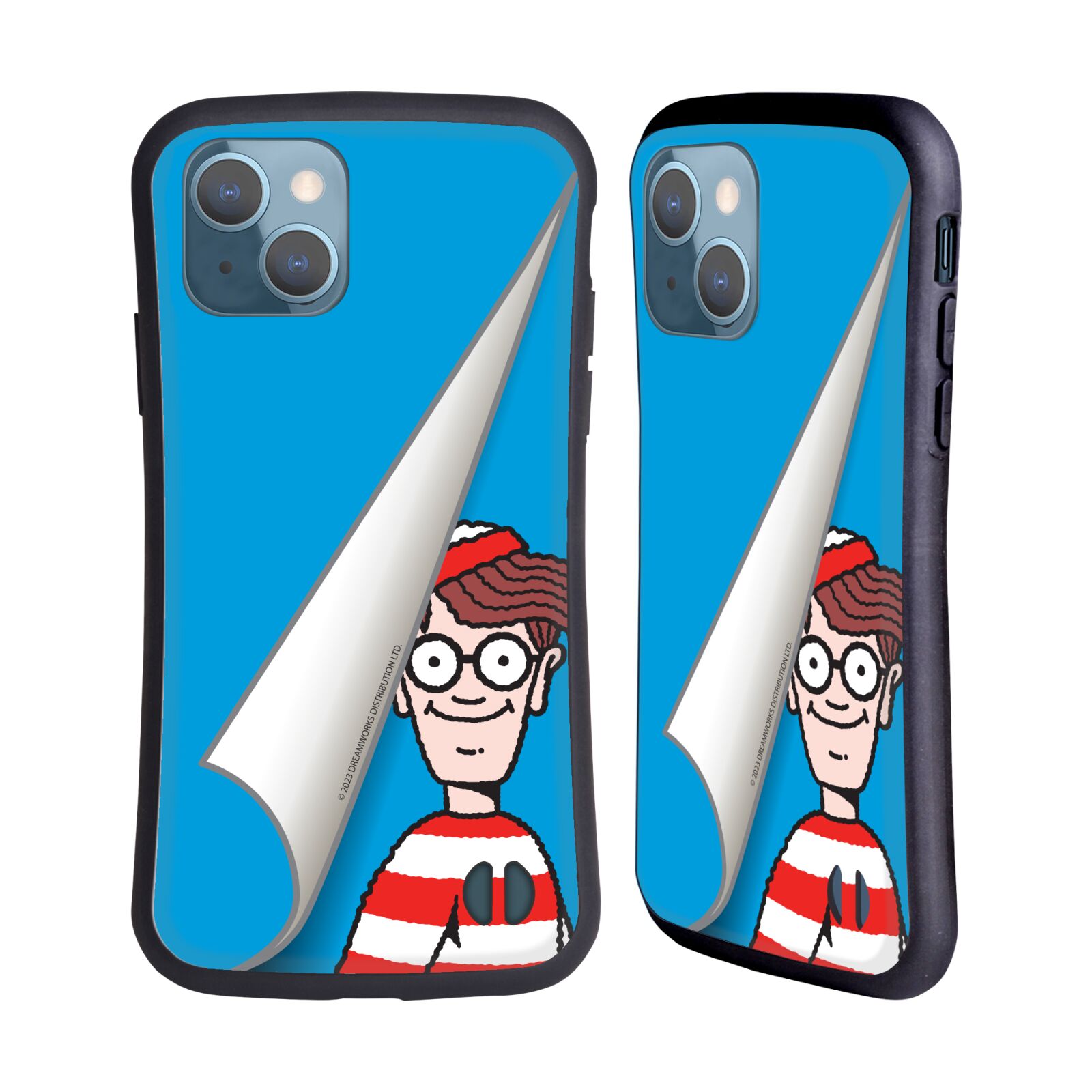 Odolný zadní obal pro mobil Apple iPhone 13 - HEAD CASE - Kde je Waldo - modré pozadí