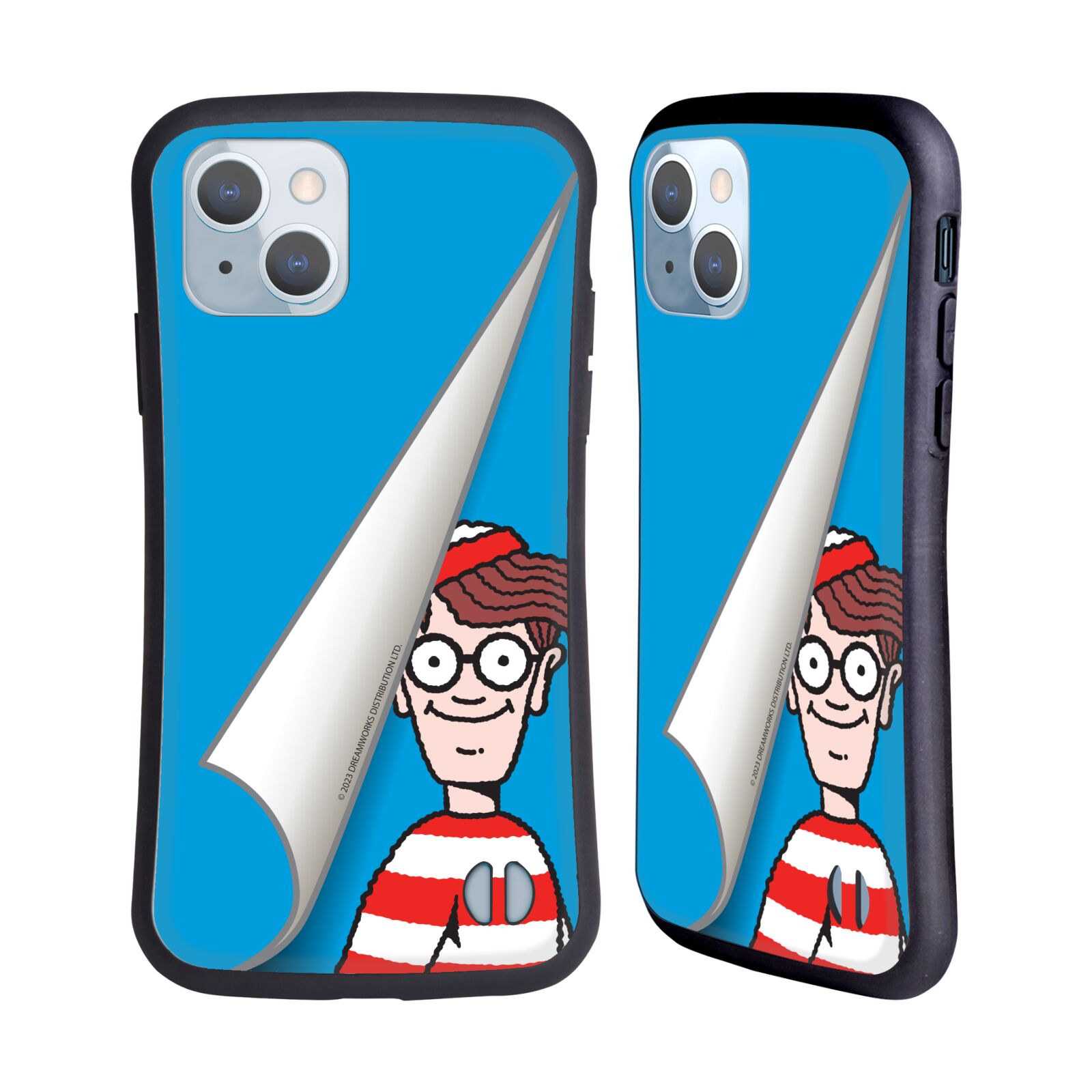 Odolný zadní obal pro mobil Apple iPhone 14 - HEAD CASE - Kde je Waldo - modré pozadí